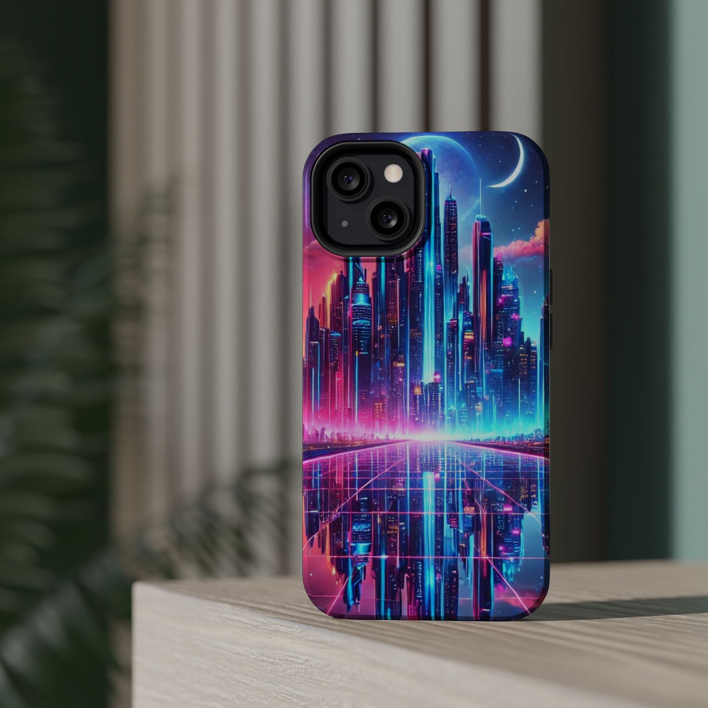 🔥 Neon Cyberpunk Phone Case 🌌 | MagSafe® Ready 📱 iPhone 16 to 13!