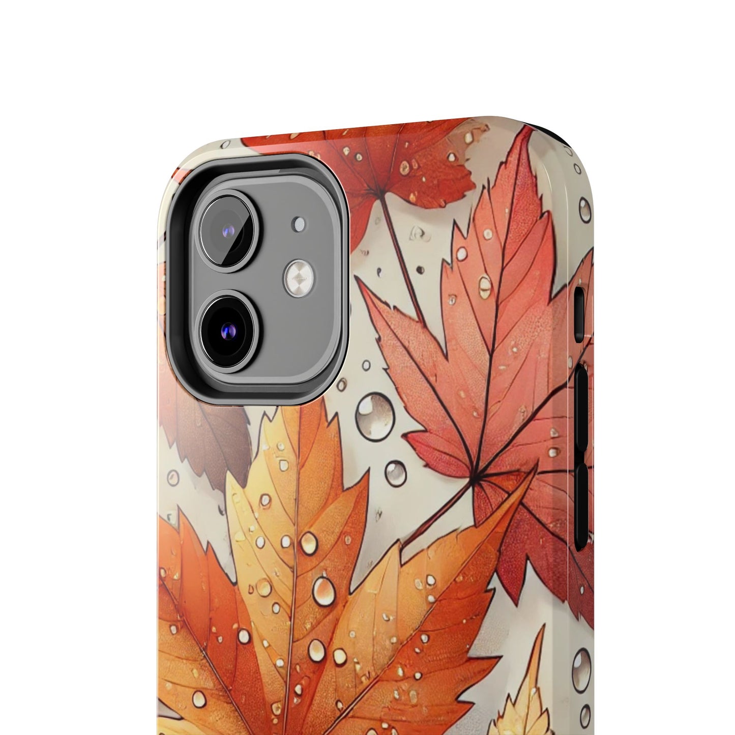 Autumn Leaves iPhone Case 🍁 | Fall-Inspired Design, Shockproof Protection for iPhone 16 to 12 Pro Max 📱