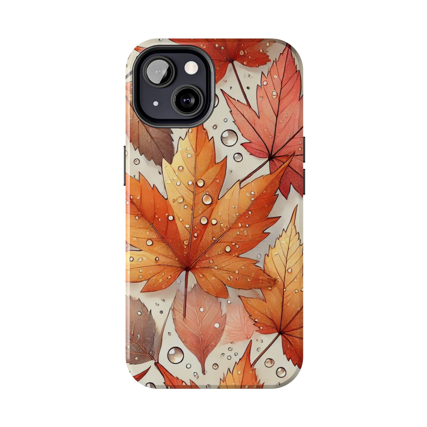 Autumn Leaves iPhone Case 🍁 | Fall-Inspired Design, Shockproof Protection for iPhone 16 to 12 Pro Max 📱