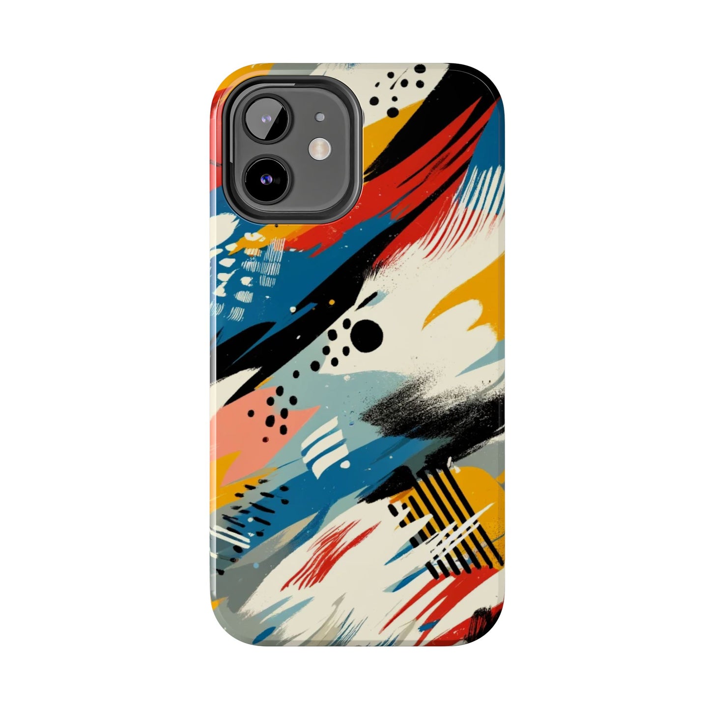 🎨 Vibrant Abstract Brushstroke Phone Case | Bold & Durable iPhone Cover 📱