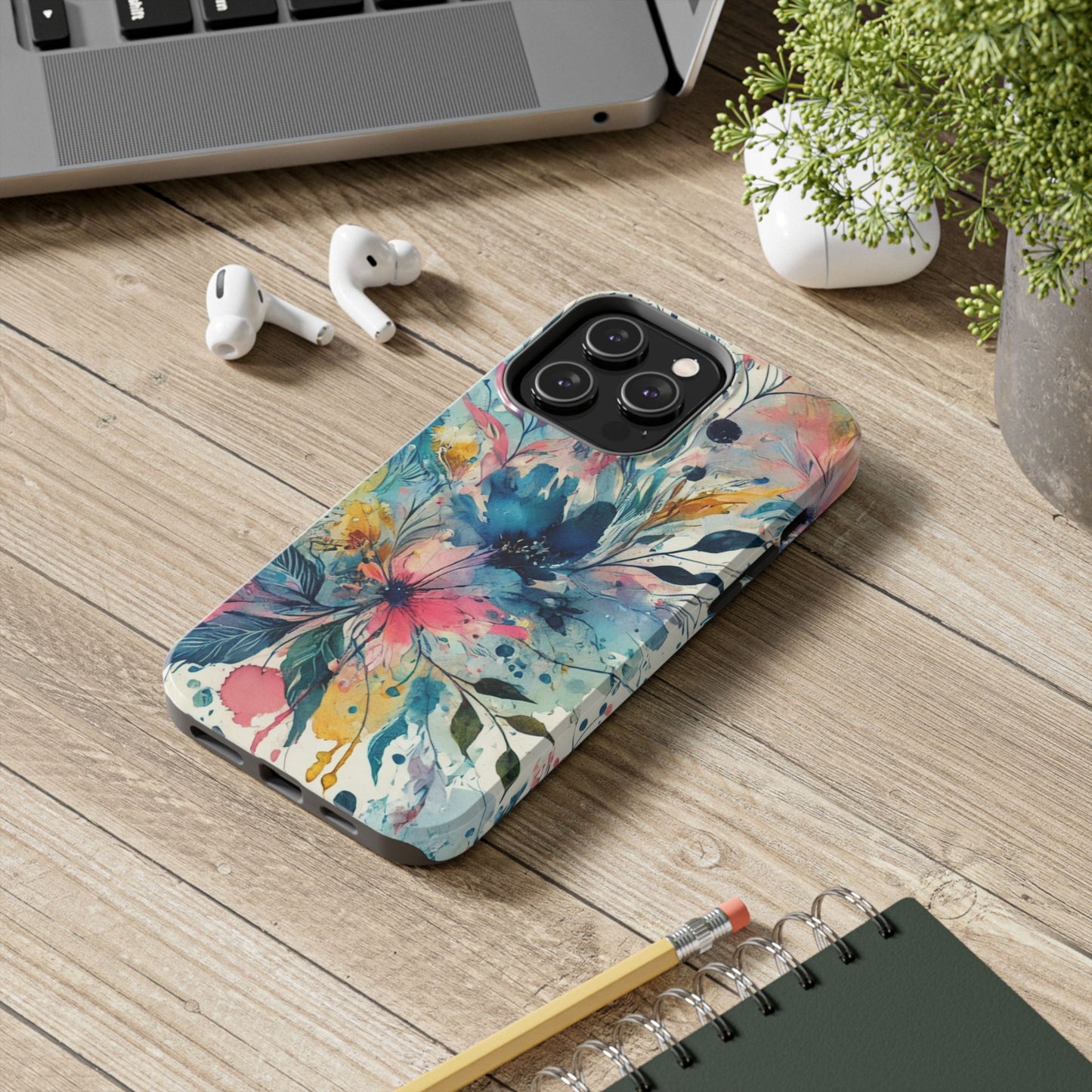 🎨 Watercolor Floral Phone Case | Tough & Stylish Cover for iPhone 📱