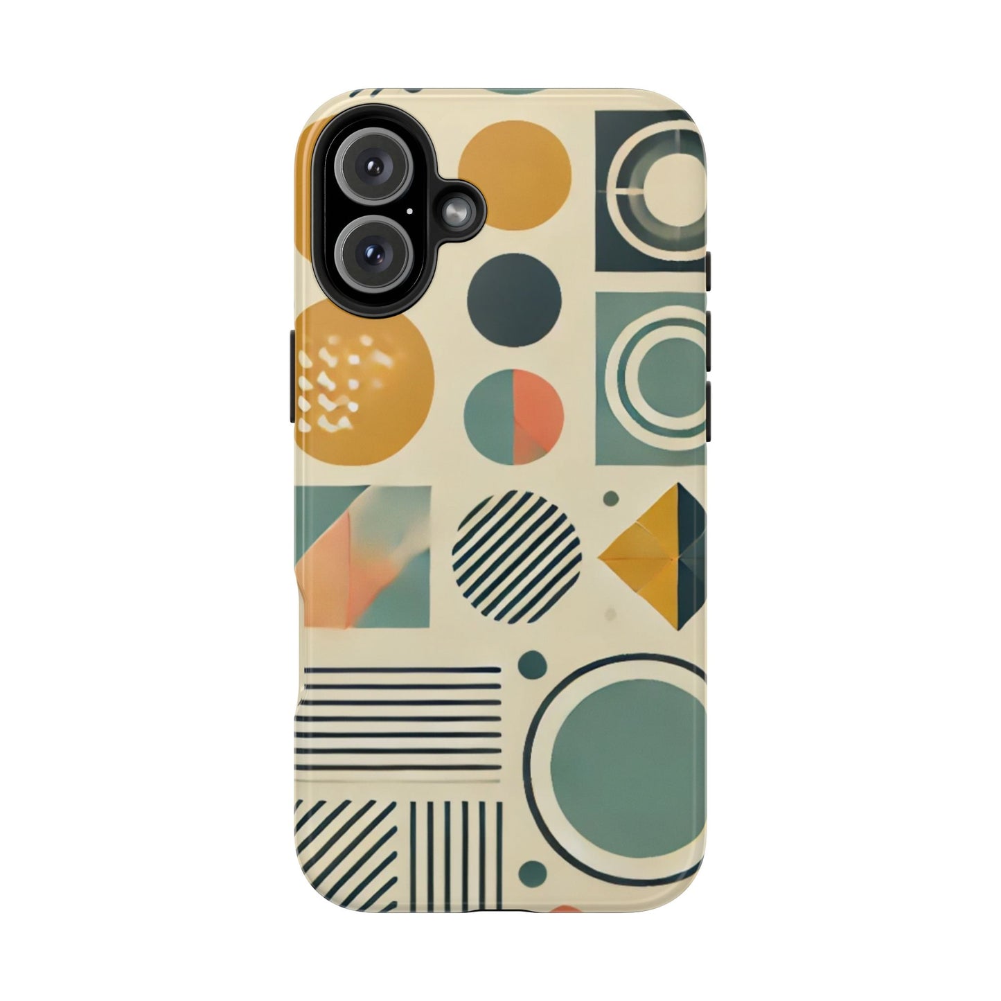 🔵 Geometric Pattern Phone Case | Stylish & Durable iPhone Cover 📱