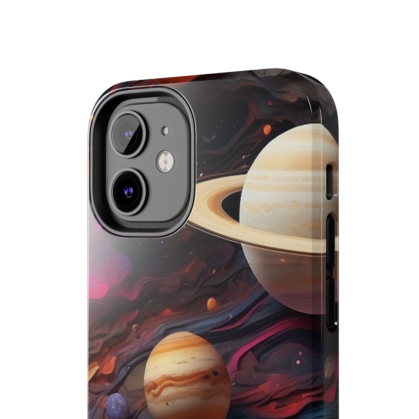 Galaxy Planet iPhone Case 🌌 | Cosmic Design, Shockproof Protection for iPhone 16 to 12 Pro Max