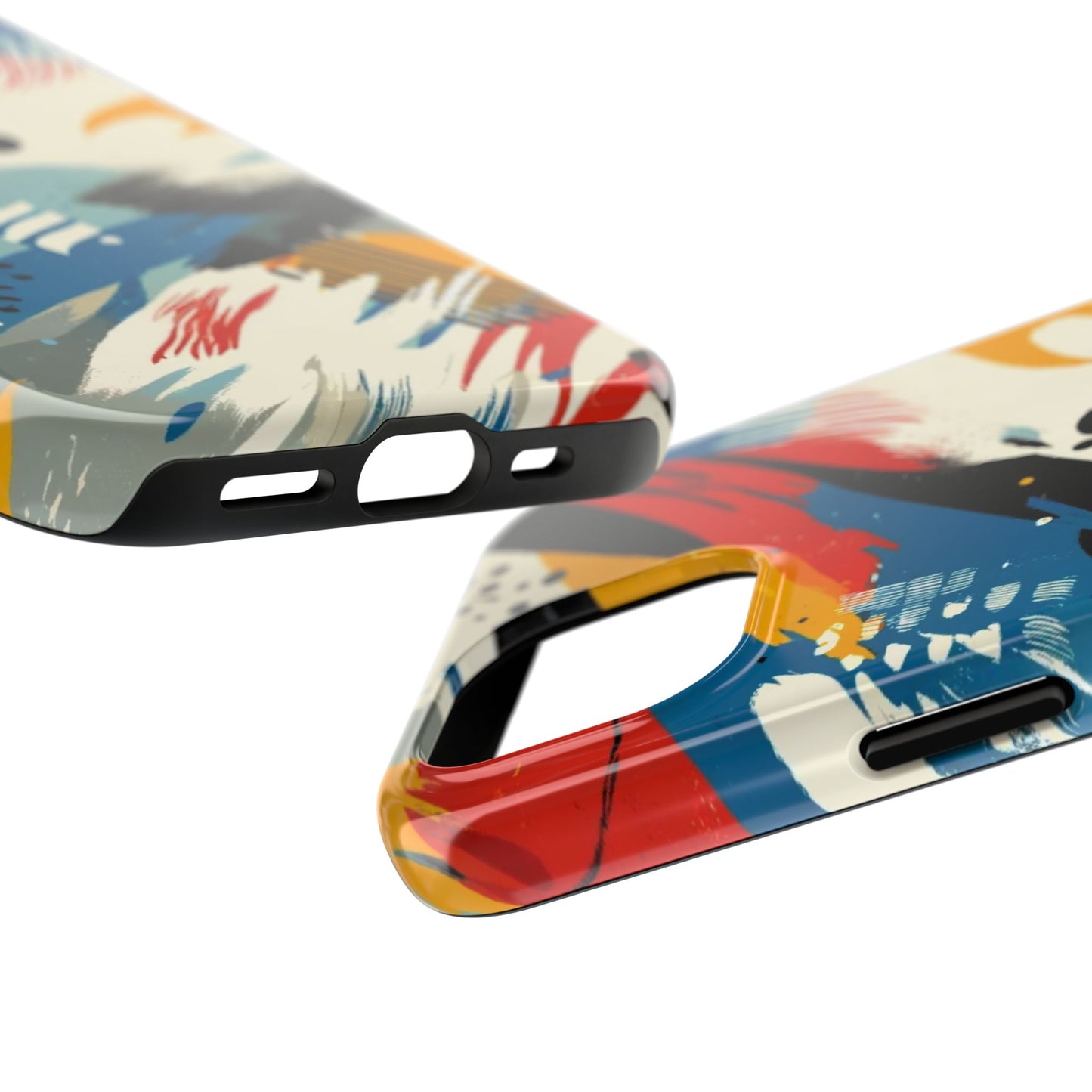 🎨 Vibrant Abstract Brushstroke Phone Case | Bold & Durable iPhone Cover 📱