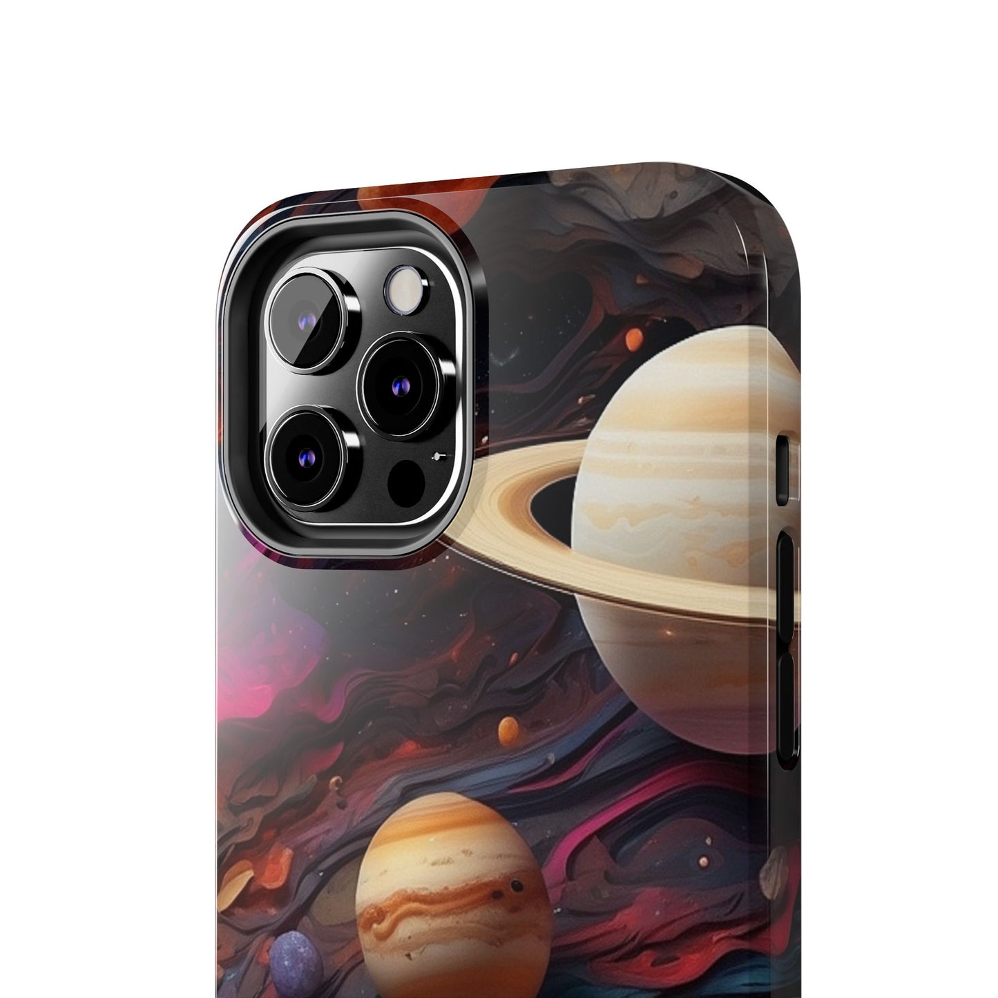 Galaxy Planet iPhone Case 🌌 | Cosmic Design, Shockproof Protection for iPhone 16 to 12 Pro Max