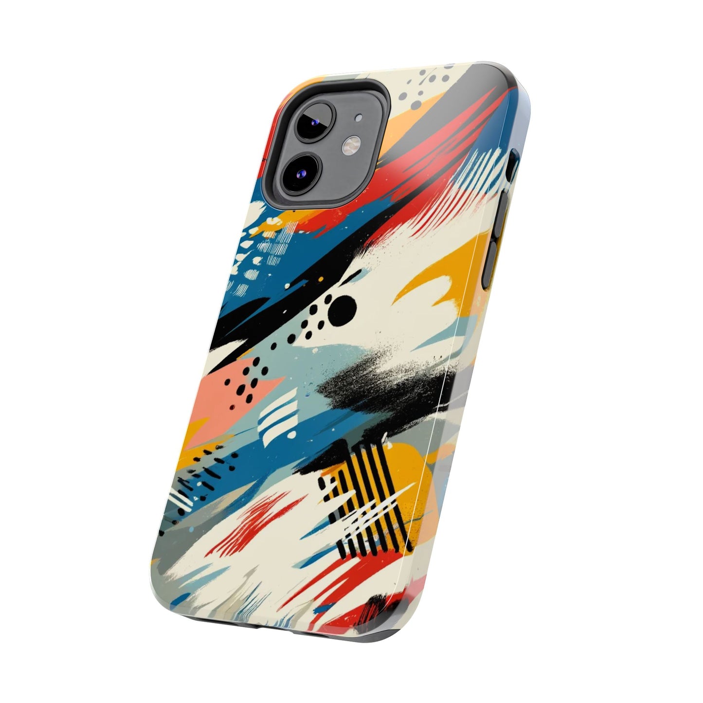 🎨 Vibrant Abstract Brushstroke Phone Case | Bold & Durable iPhone Cover 📱