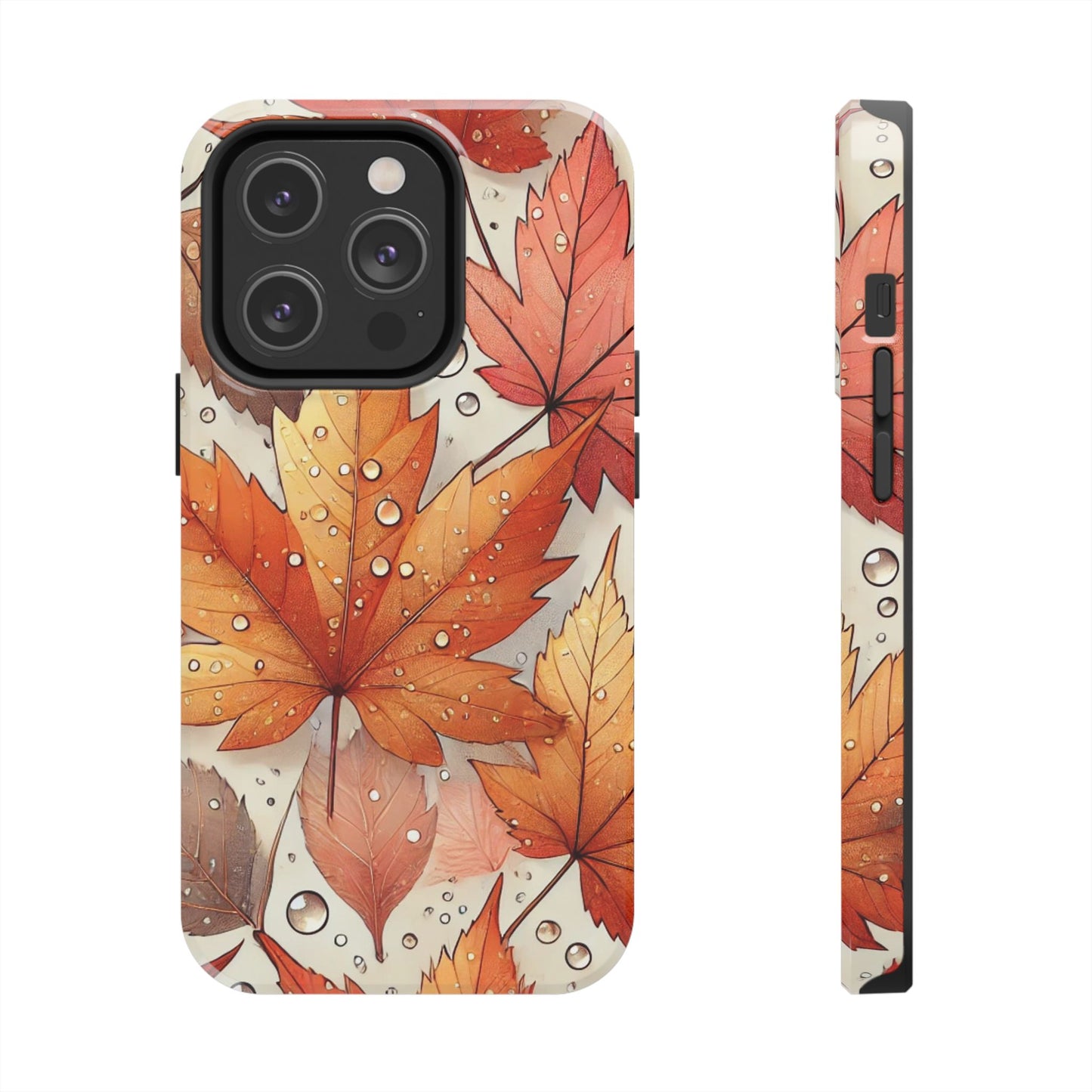 Autumn Leaves iPhone Case 🍁 | Fall-Inspired Design, Shockproof Protection for iPhone 16 to 12 Pro Max 📱