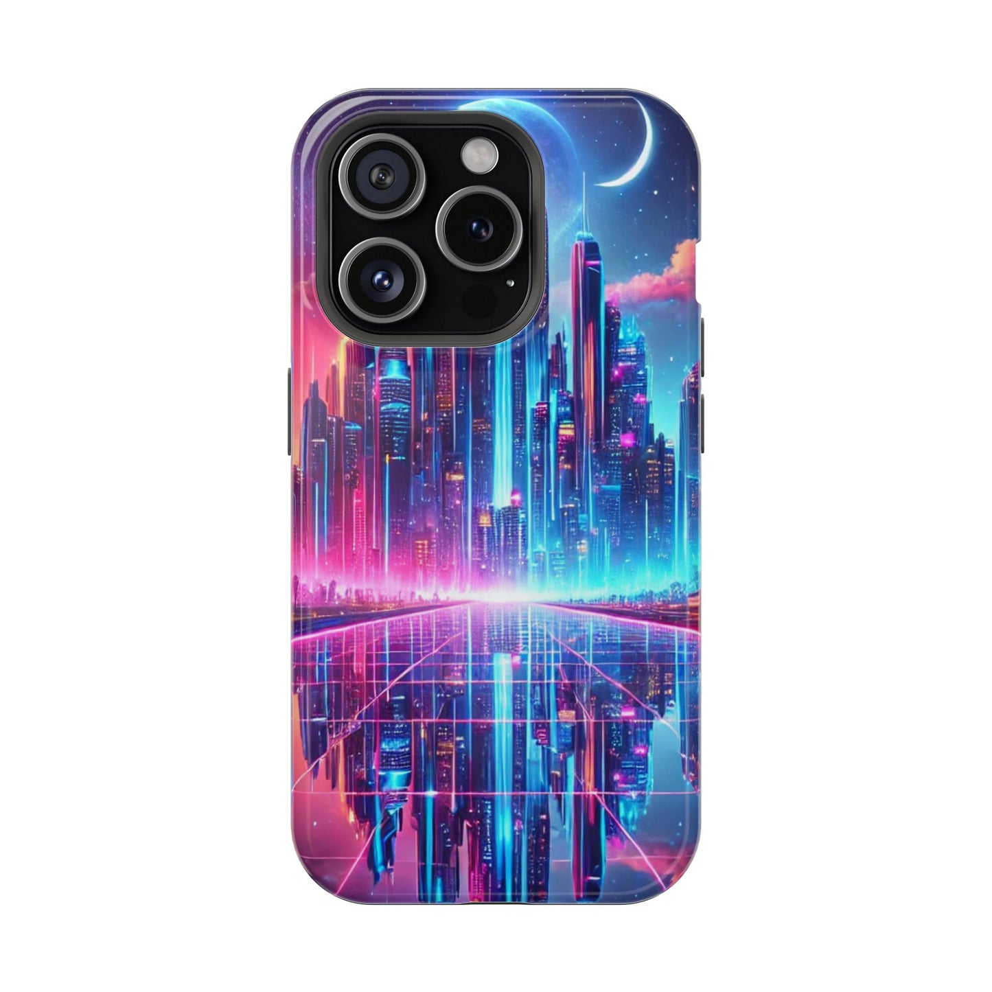 🔥 Neon Cyberpunk Phone Case 🌌 | MagSafe® Ready 📱 iPhone 16 to 13!