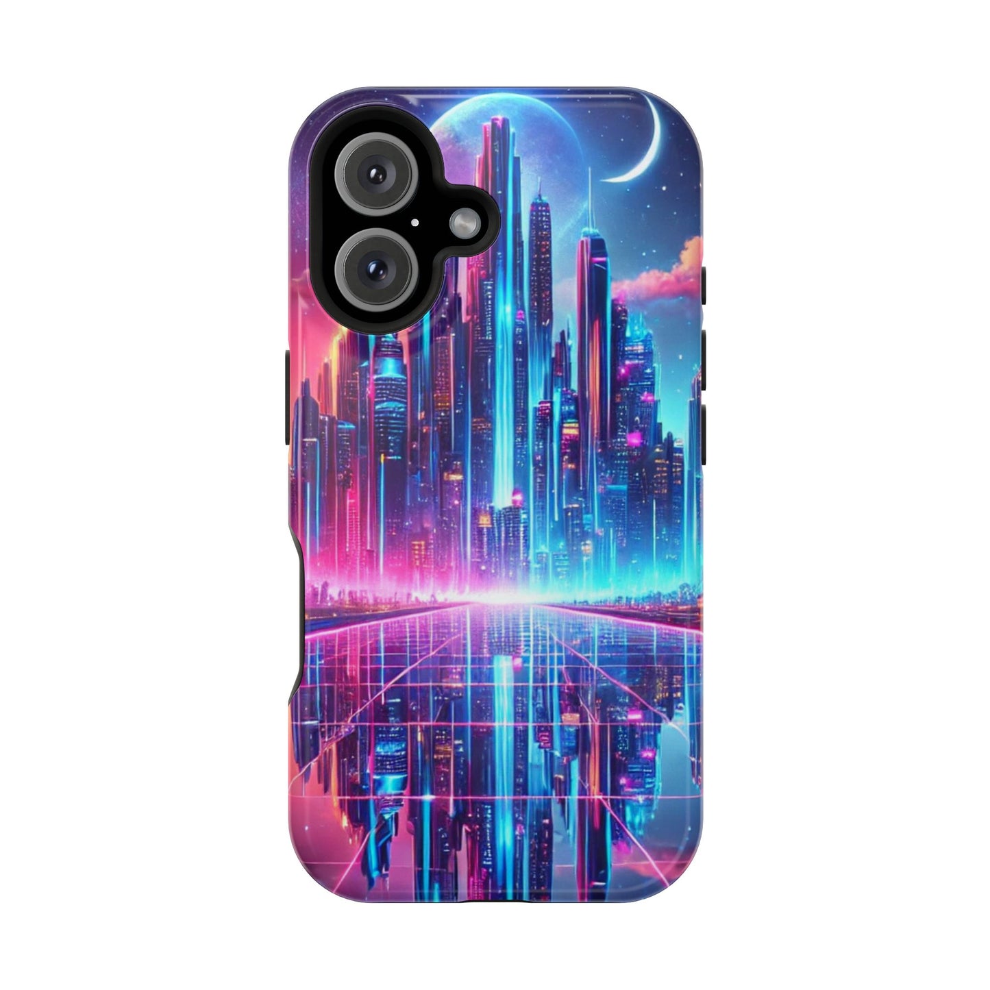 🔥 Neon Cyberpunk Phone Case 🌌 | MagSafe® Ready 📱 iPhone 16 to 13!