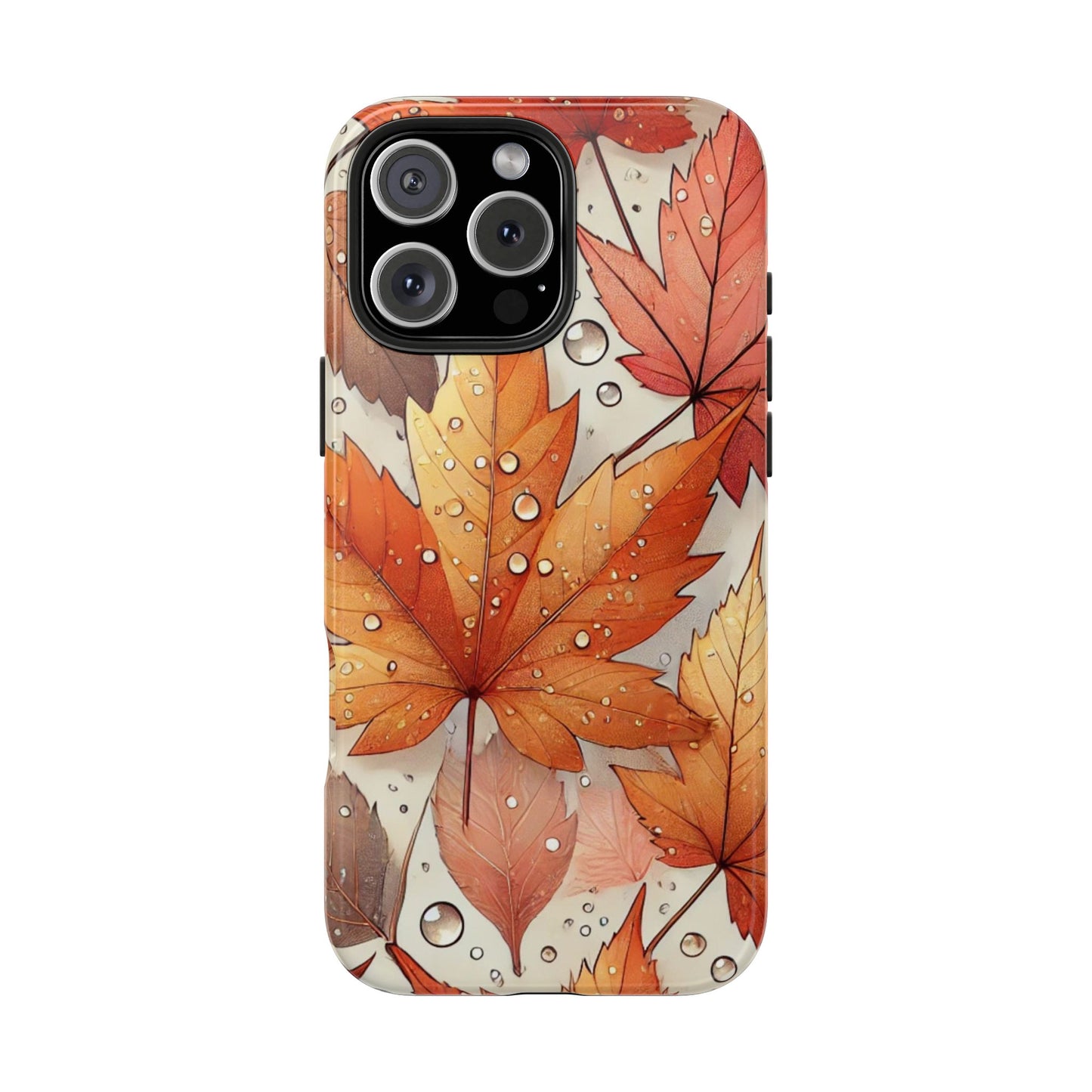 Autumn Leaves iPhone Case 🍁 | Fall-Inspired Design, Shockproof Protection for iPhone 16 to 12 Pro Max 📱