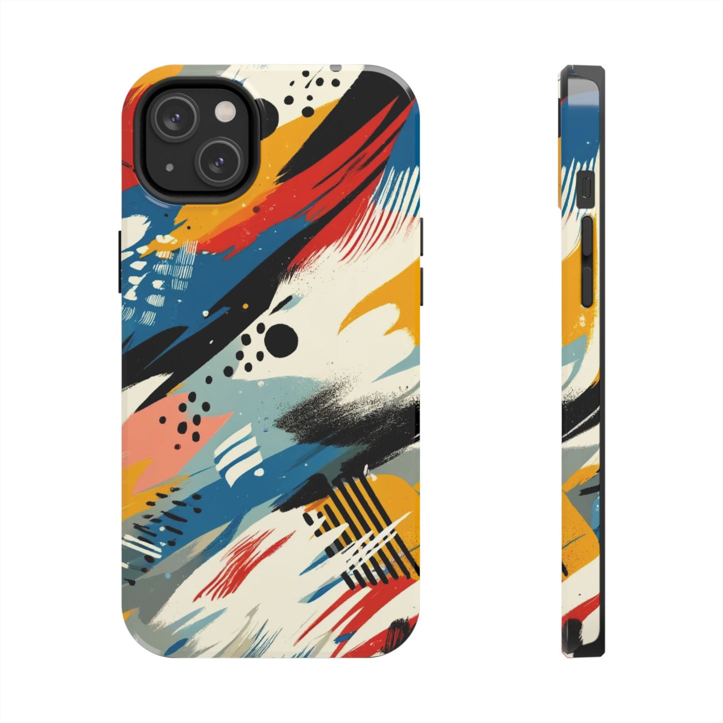 🎨 Vibrant Abstract Brushstroke Phone Case | Bold & Durable iPhone Cover 📱