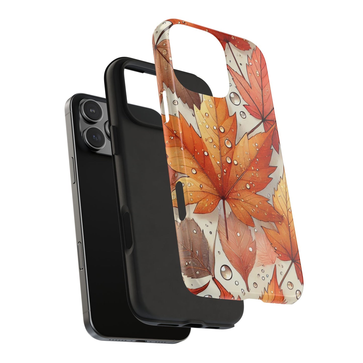 Autumn Leaves iPhone Case 🍁 | Fall-Inspired Design, Shockproof Protection for iPhone 16 to 12 Pro Max 📱