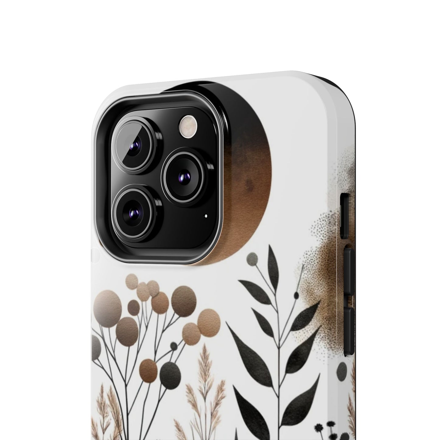 Nature-Inspired iPhone Case 🌿 | Minimalist Watercolor Design, Shockproof Protection for iPhone 16 to 12 Pro Max 📱