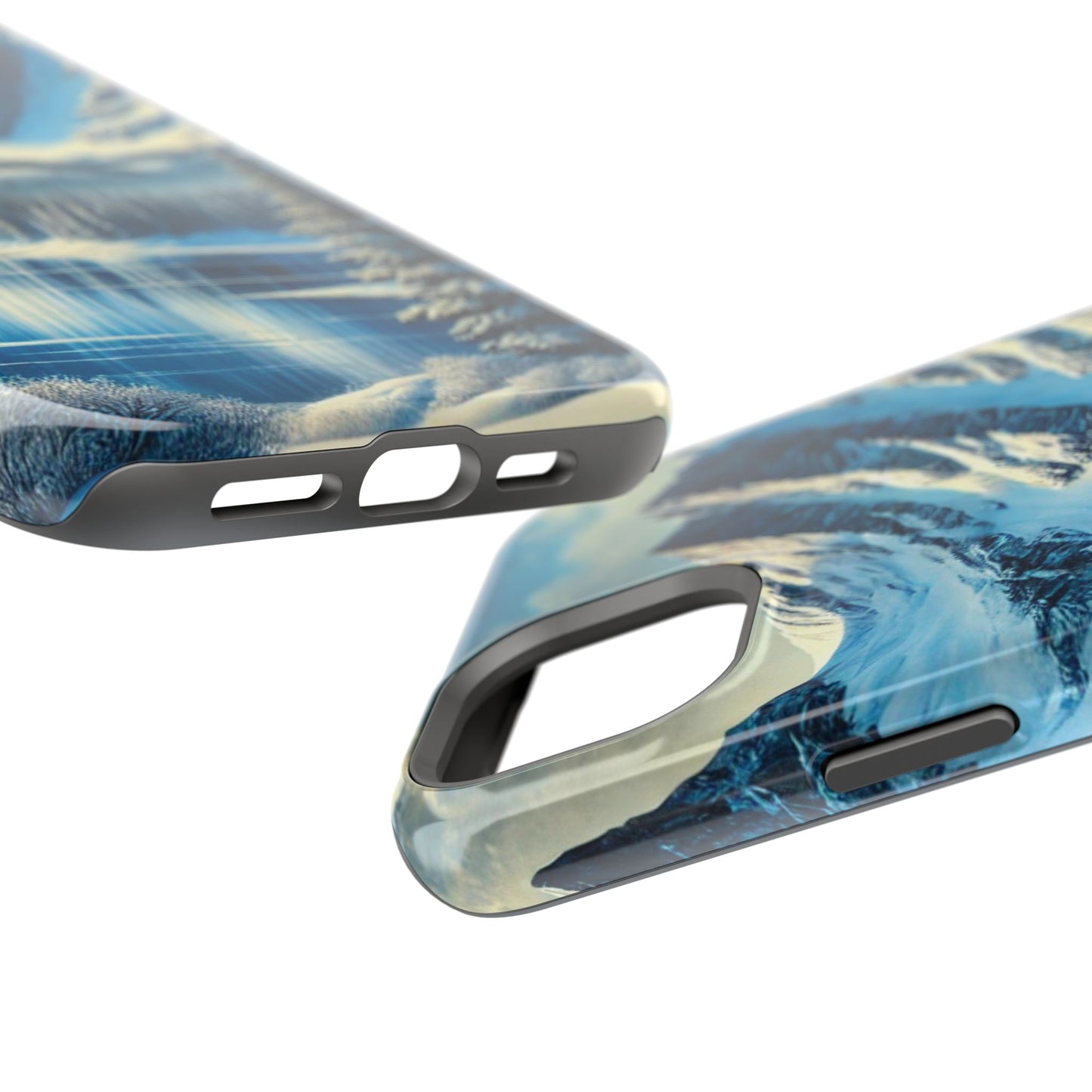 📱 Snowy Mountain Landscape Phone Case – MagSafe® Compatible 🌨️❄️