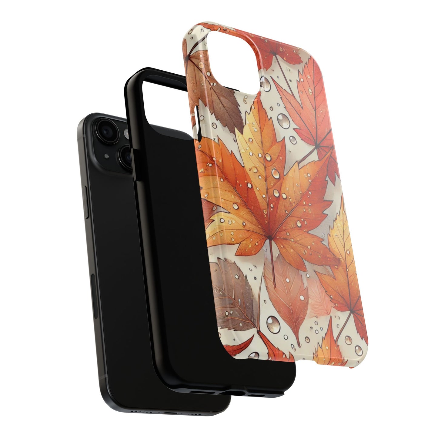 Autumn Leaves iPhone Case 🍁 | Fall-Inspired Design, Shockproof Protection for iPhone 16 to 12 Pro Max 📱