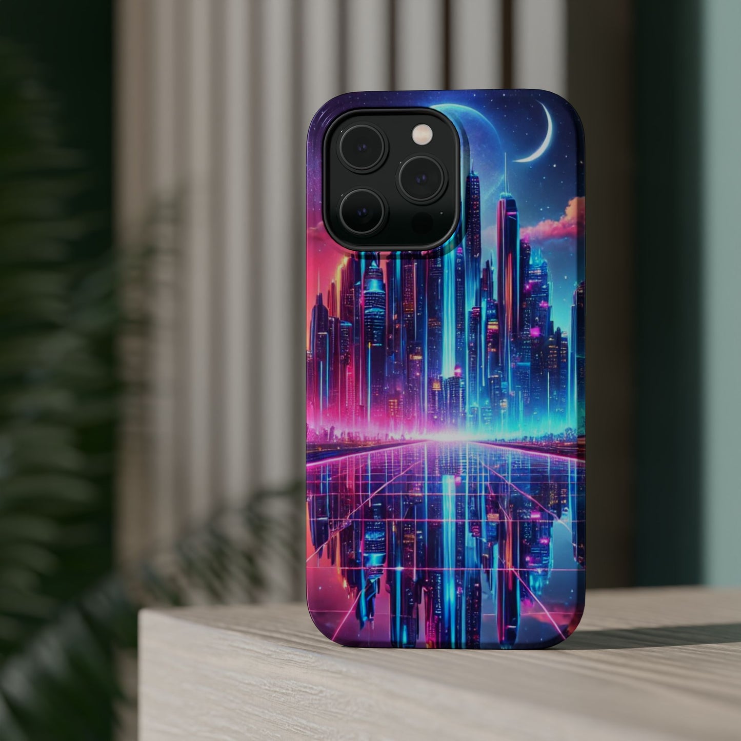 🔥 Neon Cyberpunk Phone Case 🌌 | MagSafe® Ready 📱 iPhone 16 to 13!