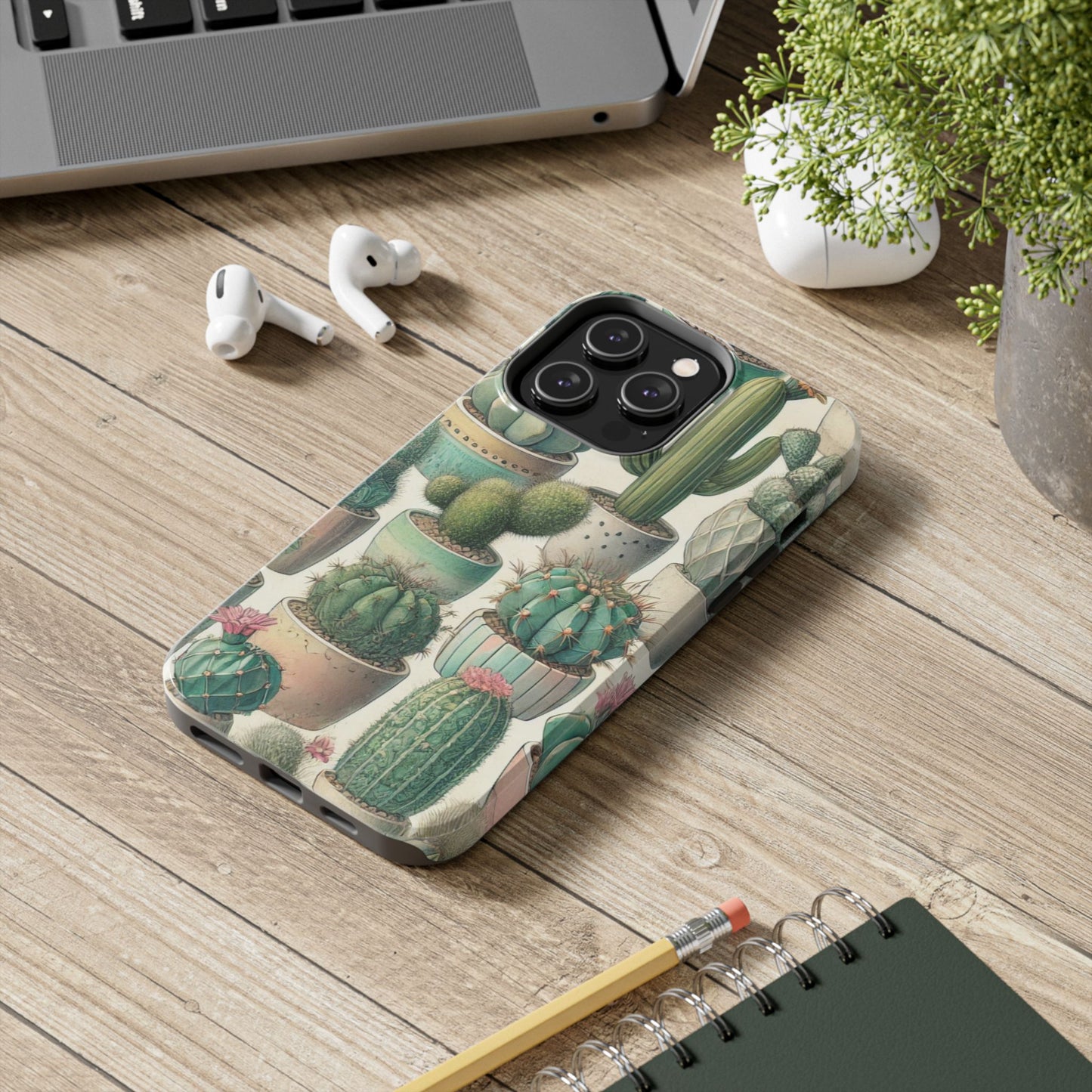 Cactus iPhone Case 🌵 Stylish Glossy Finish, Shockproof Protection for iPhone 16 to 12 Pro Max 📱