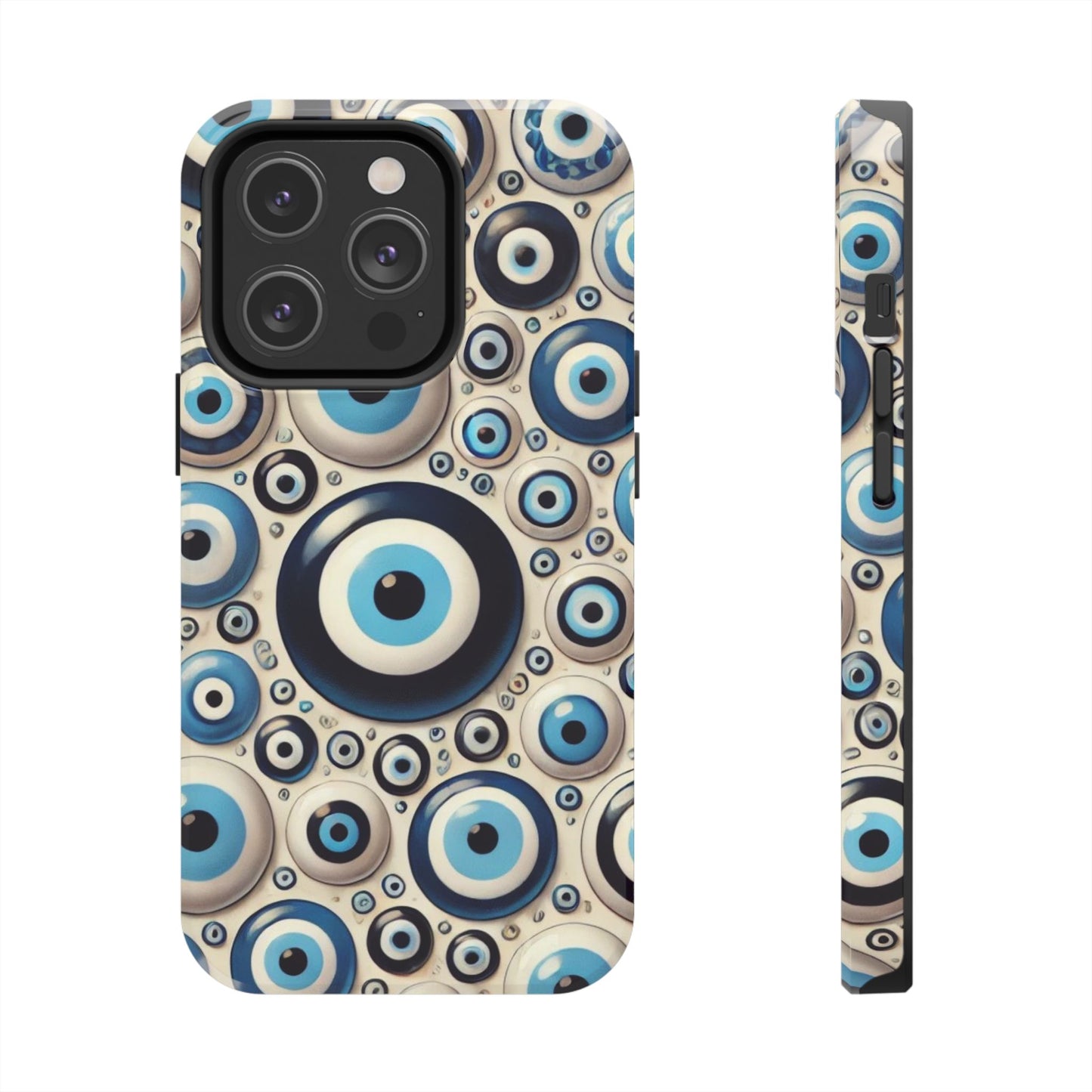 Evil Eye iPhone Case 🧿 | Protective and Stylish Design, Shockproof for iPhone 16 to 12 Pro Max 📱