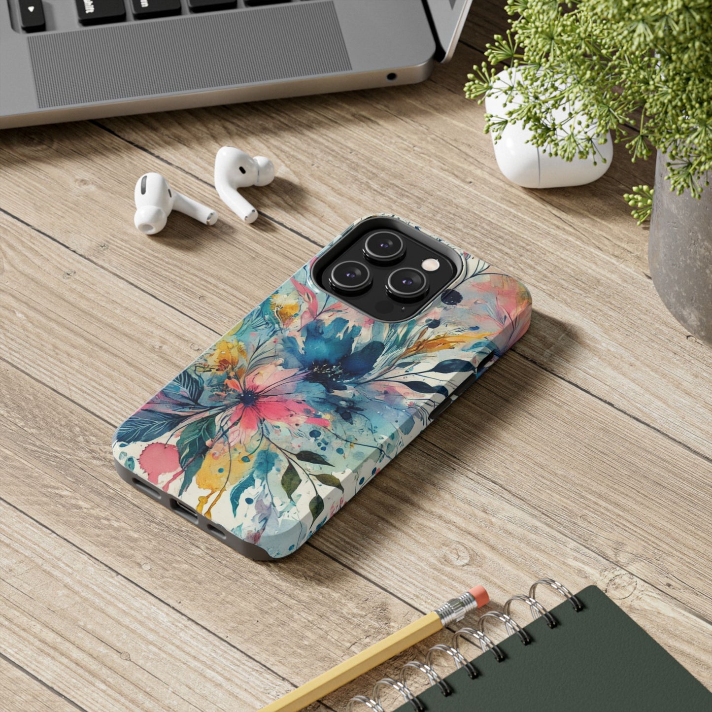 🎨 Watercolor Floral Phone Case | Tough & Stylish Cover for iPhone 📱