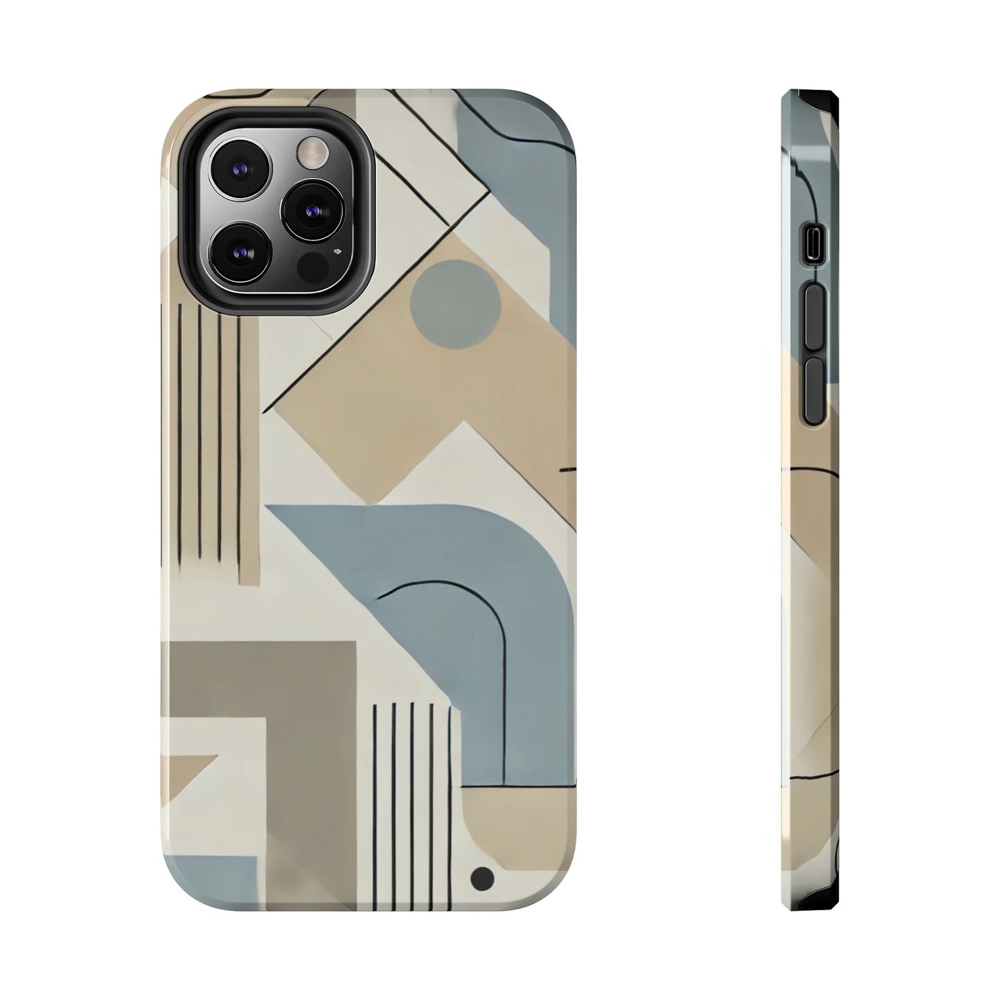 🎨 Modern Abstract Geometry Phone Case | Sleek & Durable iPhone Cover 📱