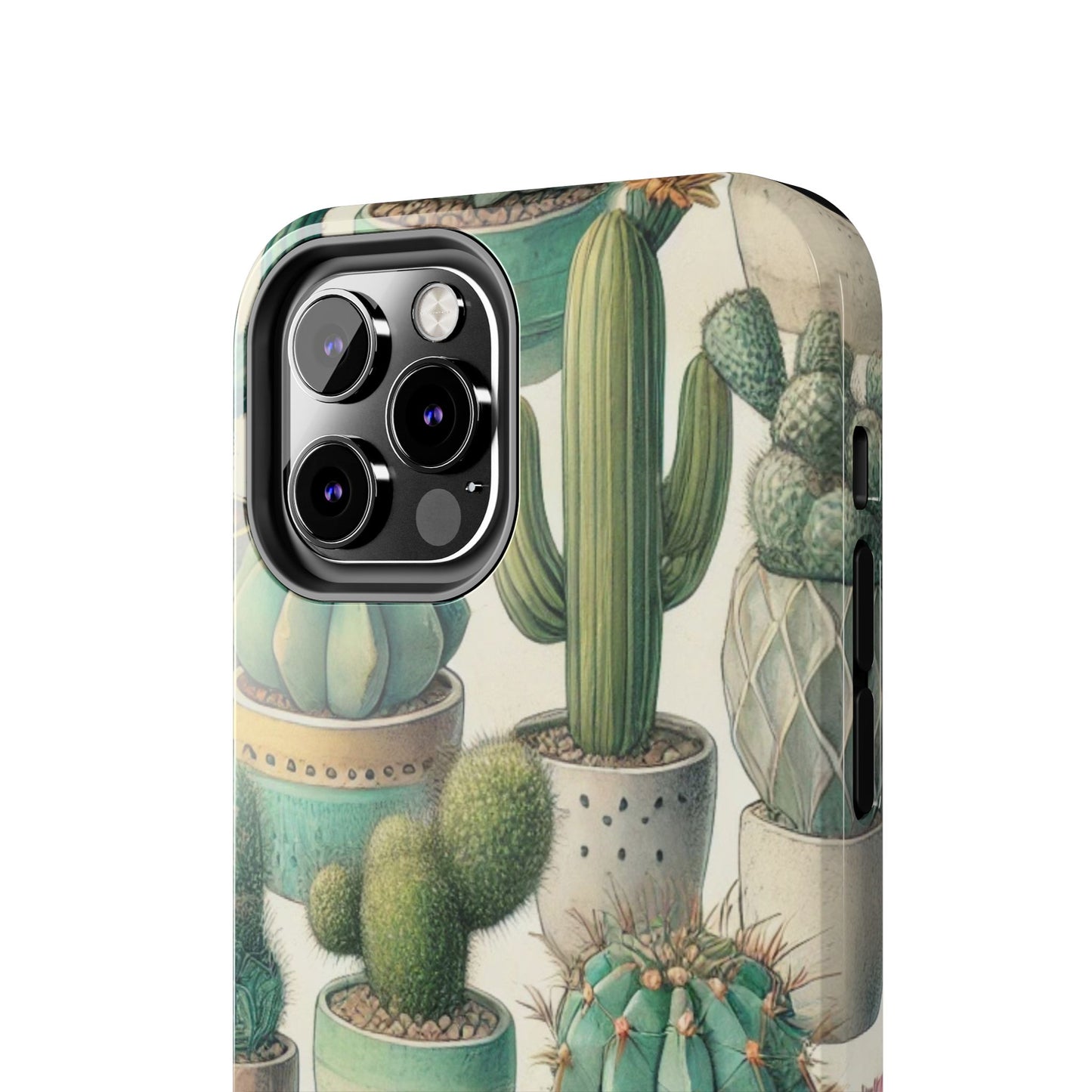 Cactus iPhone Case 🌵 Stylish Glossy Finish, Shockproof Protection for iPhone 16 to 12 Pro Max 📱