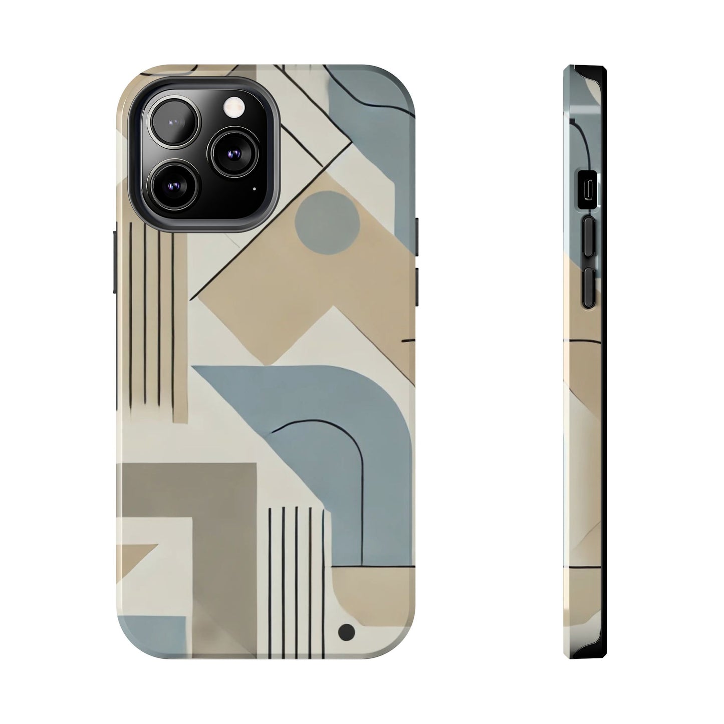 🎨 Modern Abstract Geometry Phone Case | Sleek & Durable iPhone Cover 📱