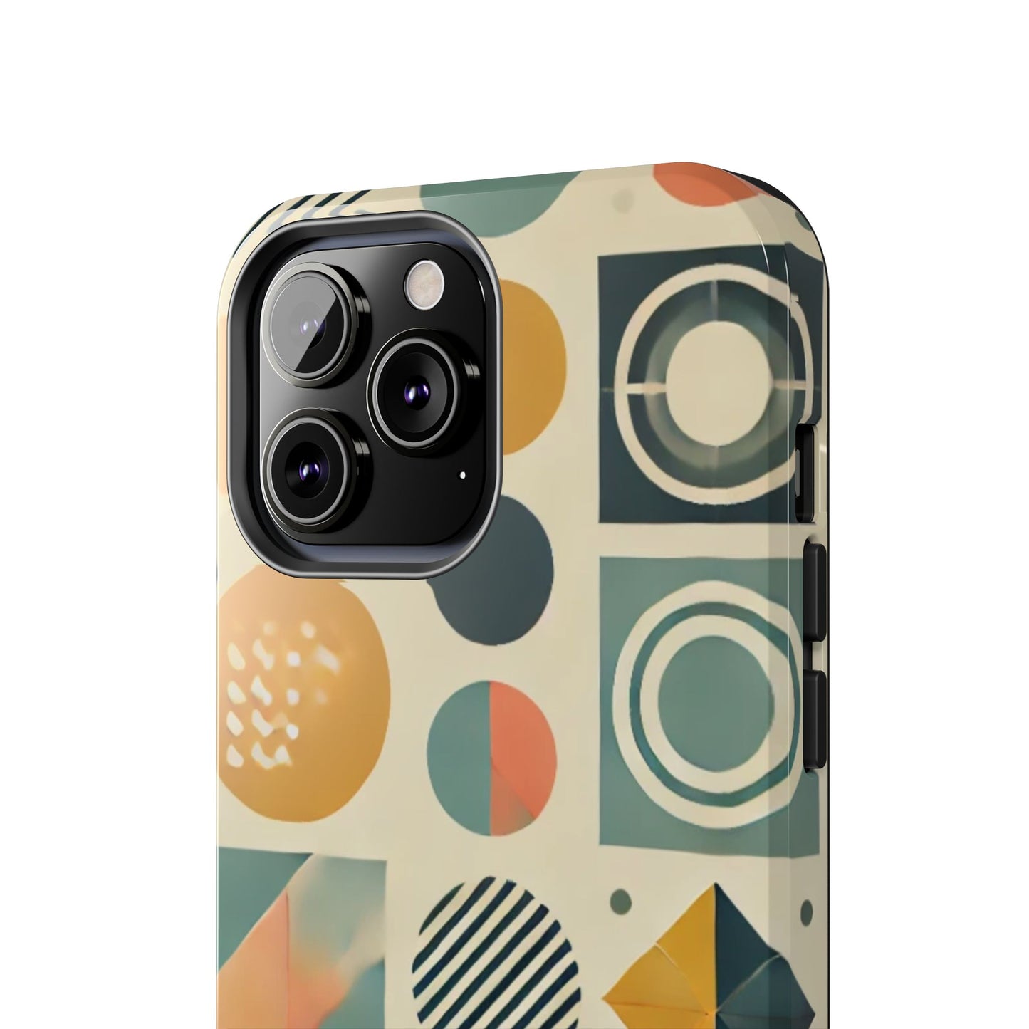 🔵 Geometric Pattern Phone Case | Stylish & Durable iPhone Cover 📱