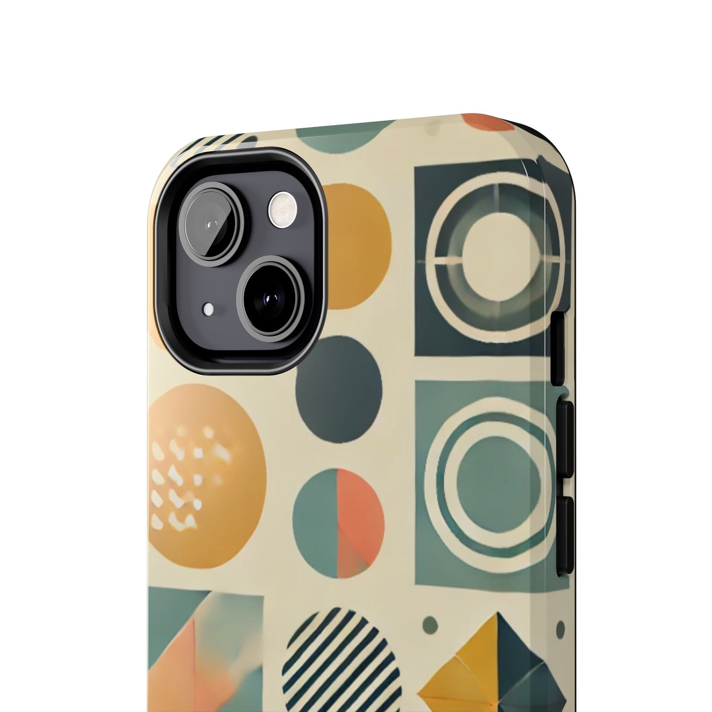 🔵 Geometric Pattern Phone Case | Stylish & Durable iPhone Cover 📱