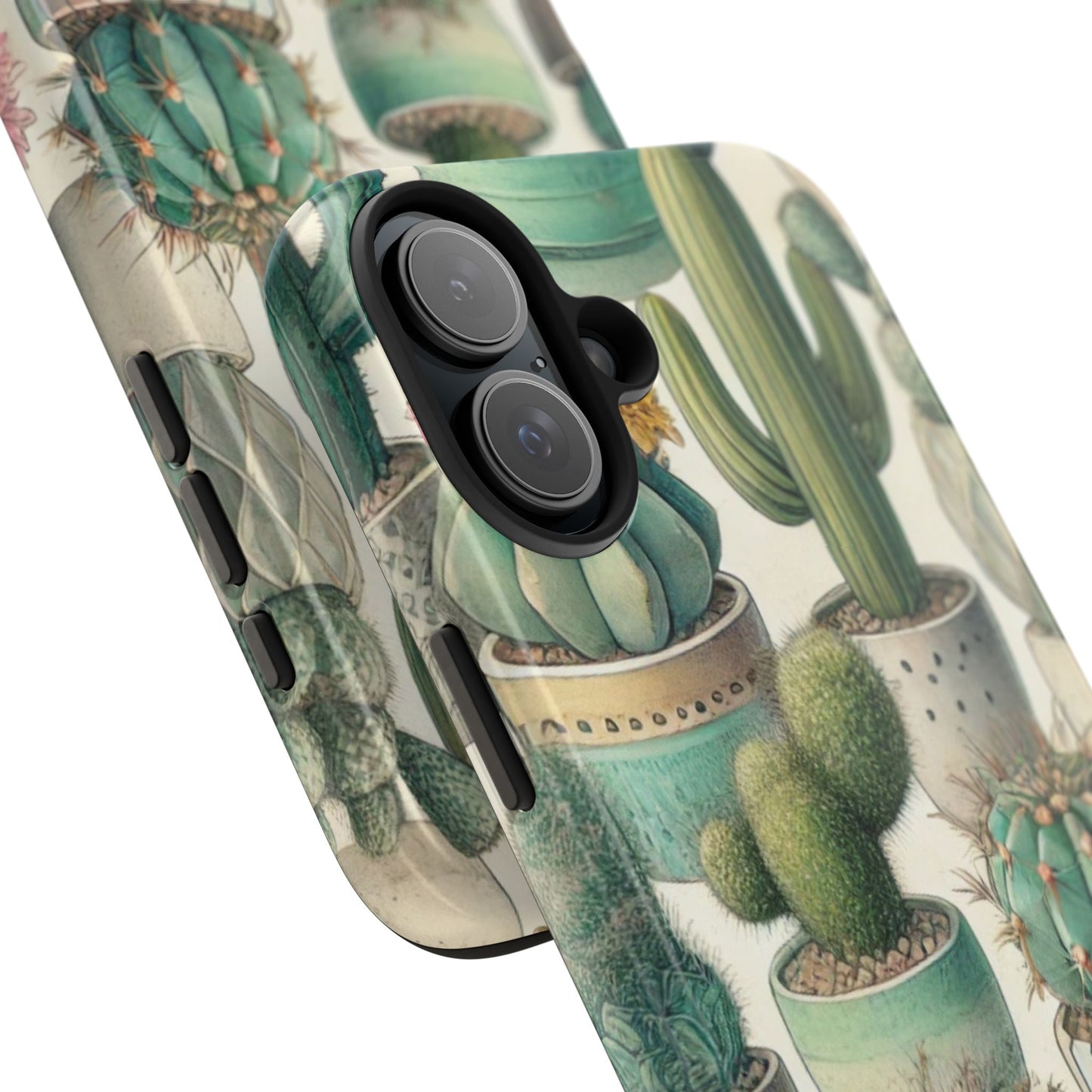 Cactus iPhone Case 🌵 Stylish Glossy Finish, Shockproof Protection for iPhone 16 to 12 Pro Max 📱