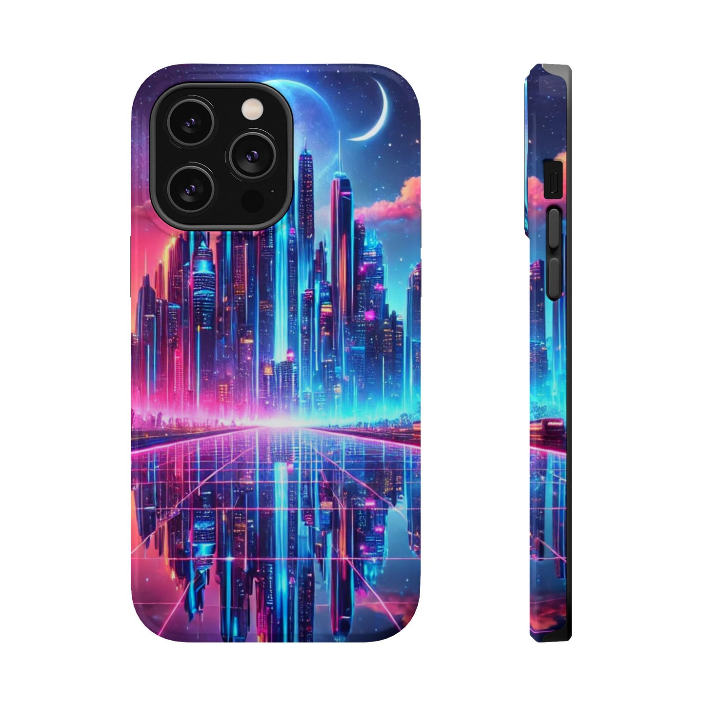 🔥 Neon Cyberpunk Phone Case 🌌 | MagSafe® Ready 📱 iPhone 16 to 13!