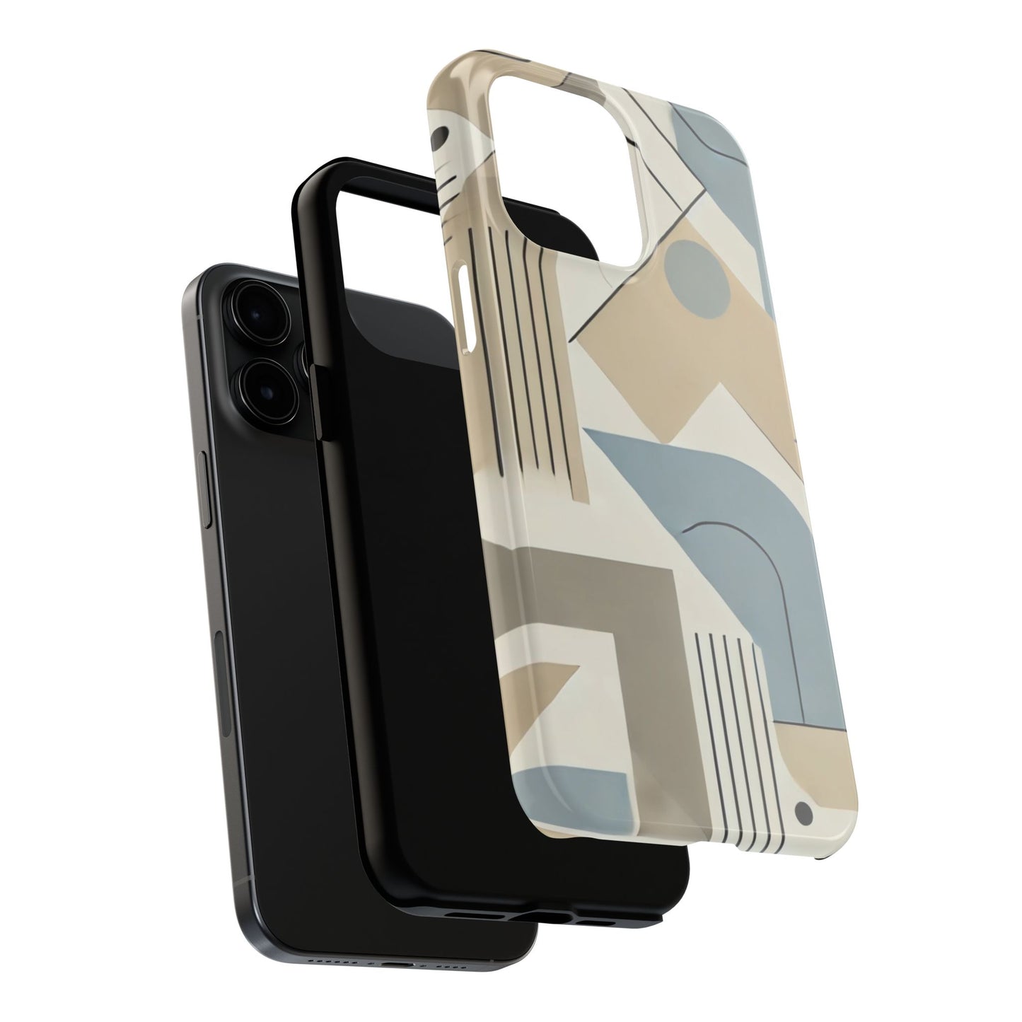 🎨 Modern Abstract Geometry Phone Case | Sleek & Durable iPhone Cover 📱