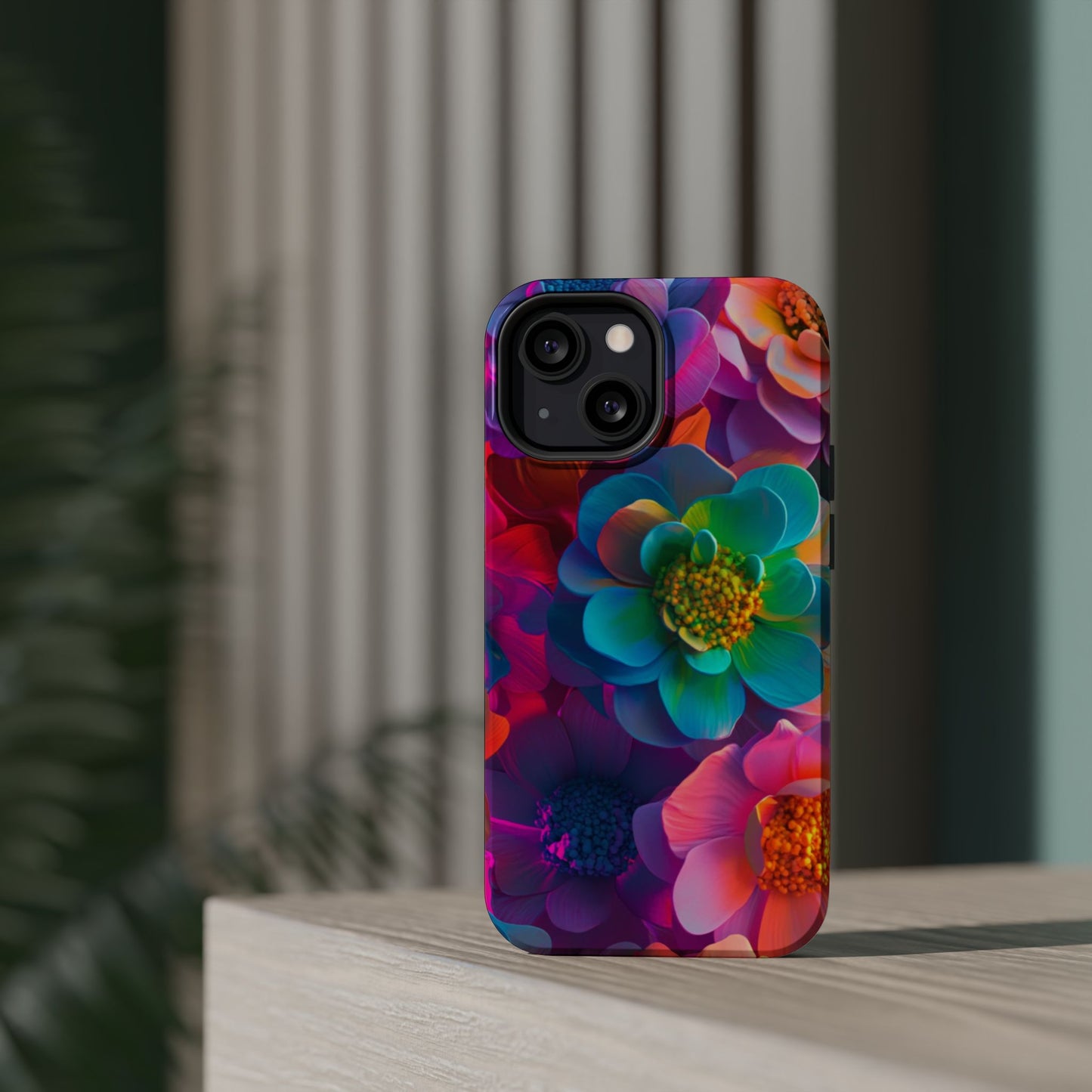 🌺 Vibrant Bloom Phone Case with 3D Neon Florals 🌺