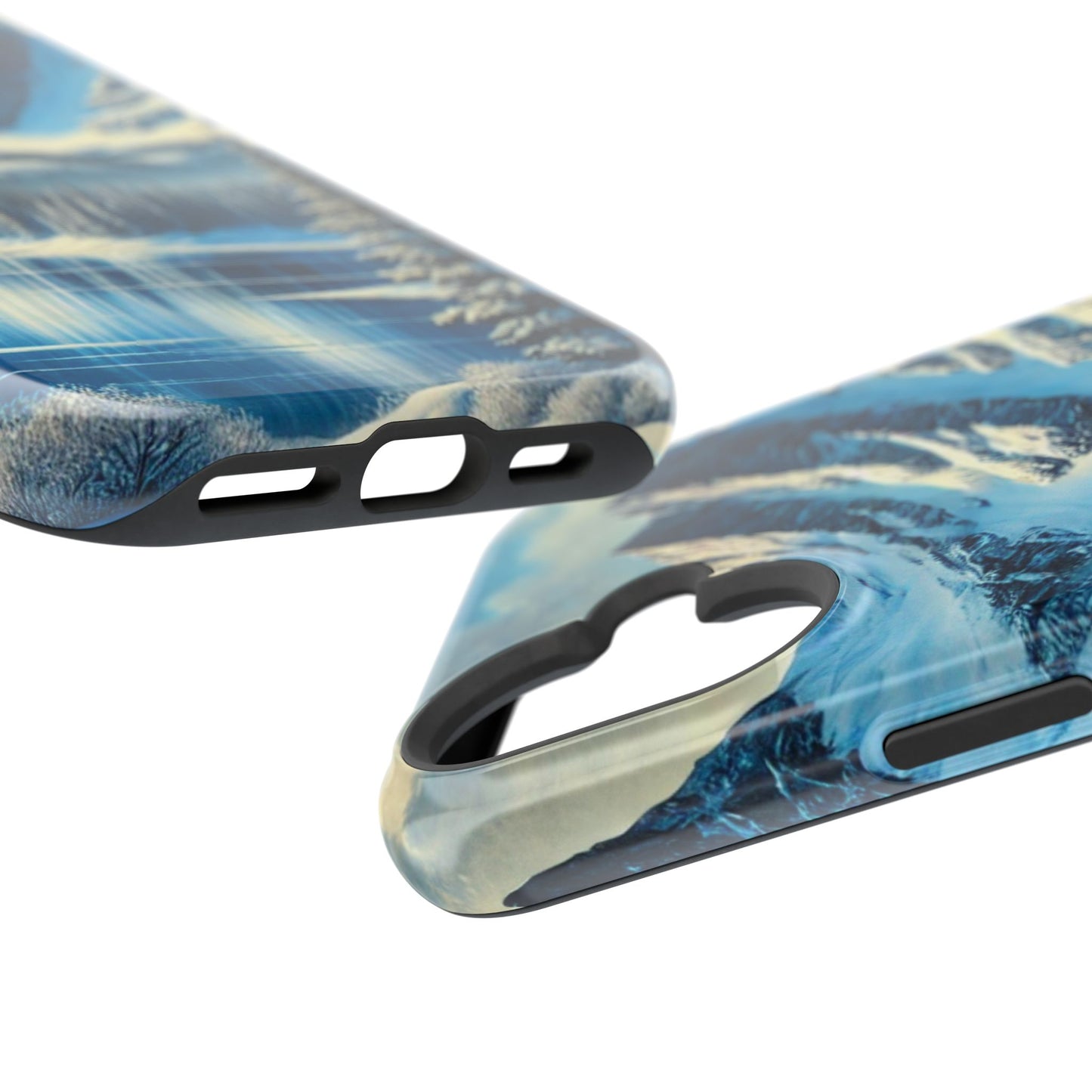 📱 Snowy Mountain Landscape Phone Case – MagSafe® Compatible 🌨️❄️