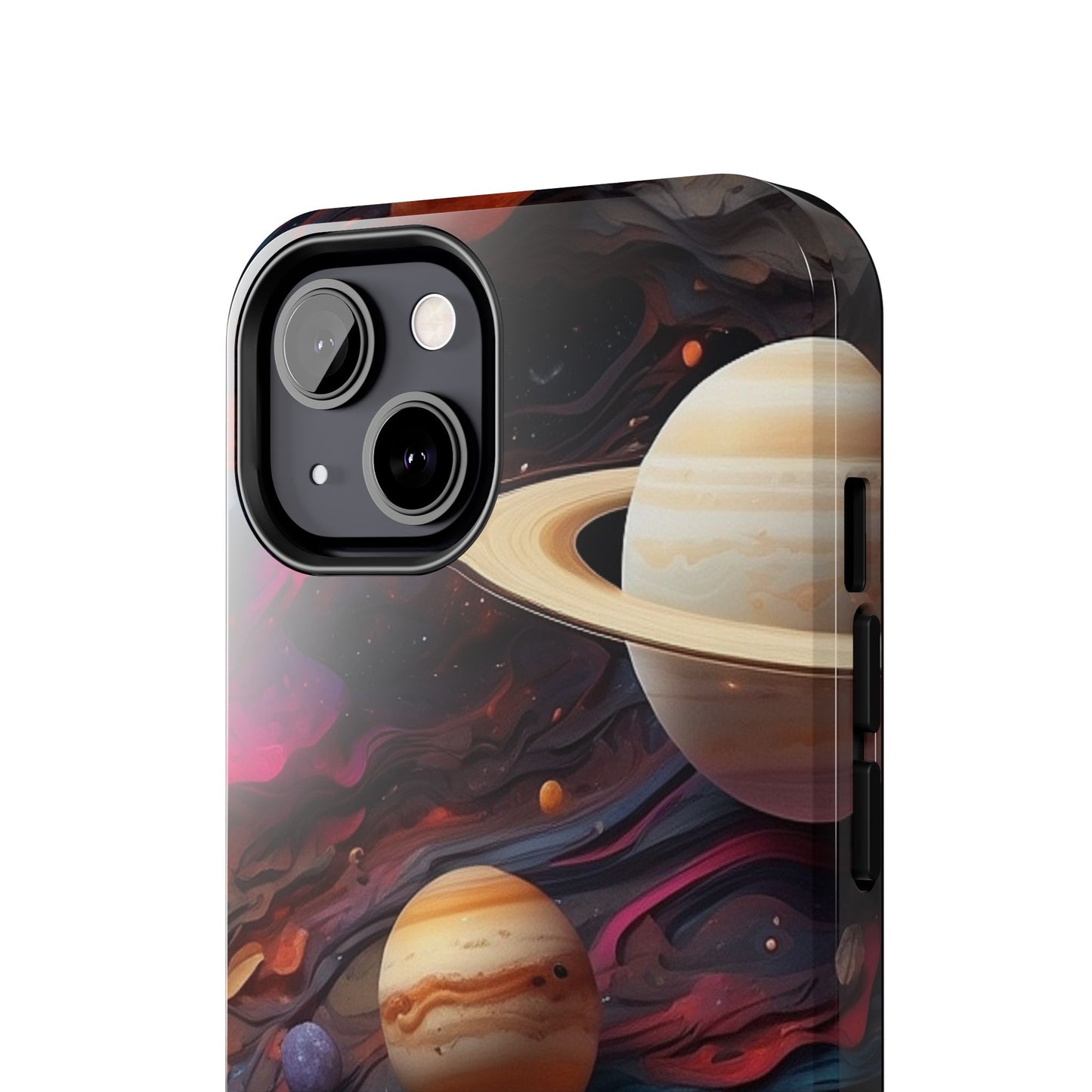 Galaxy Planet iPhone Case 🌌 | Cosmic Design, Shockproof Protection for iPhone 16 to 12 Pro Max