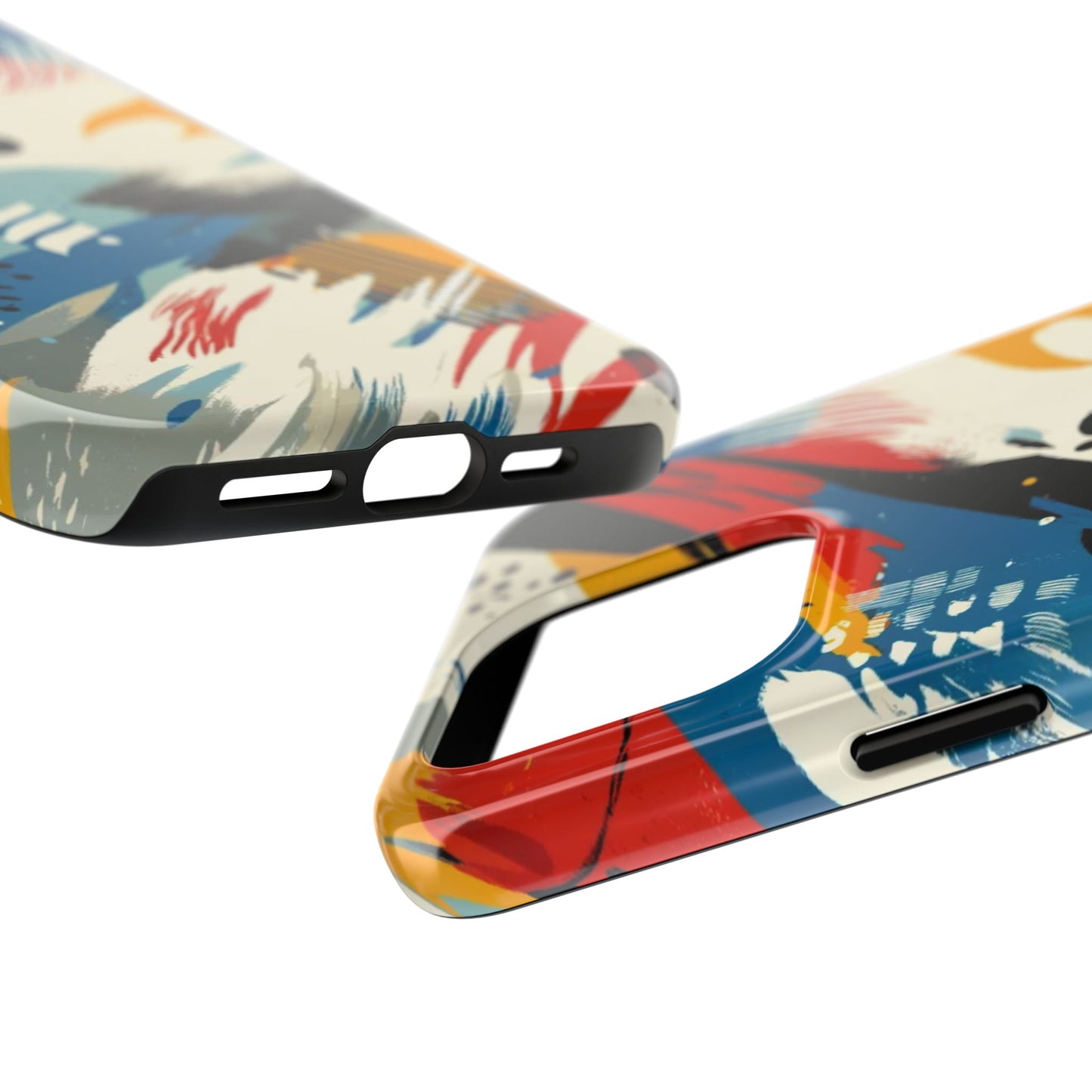 🎨 Vibrant Abstract Brushstroke Phone Case | Bold & Durable iPhone Cover 📱