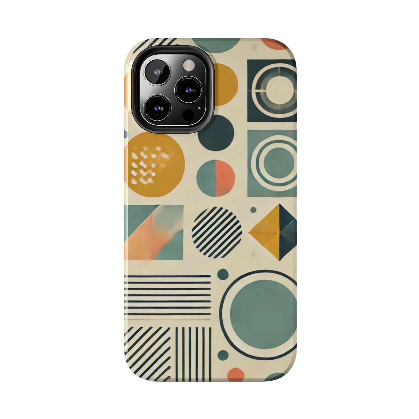 🔵 Geometric Pattern Phone Case | Stylish & Durable iPhone Cover 📱