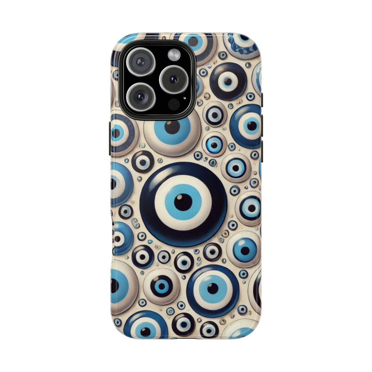 Evil Eye iPhone Case 🧿 | Protective and Stylish Design, Shockproof for iPhone 16 to 12 Pro Max 📱