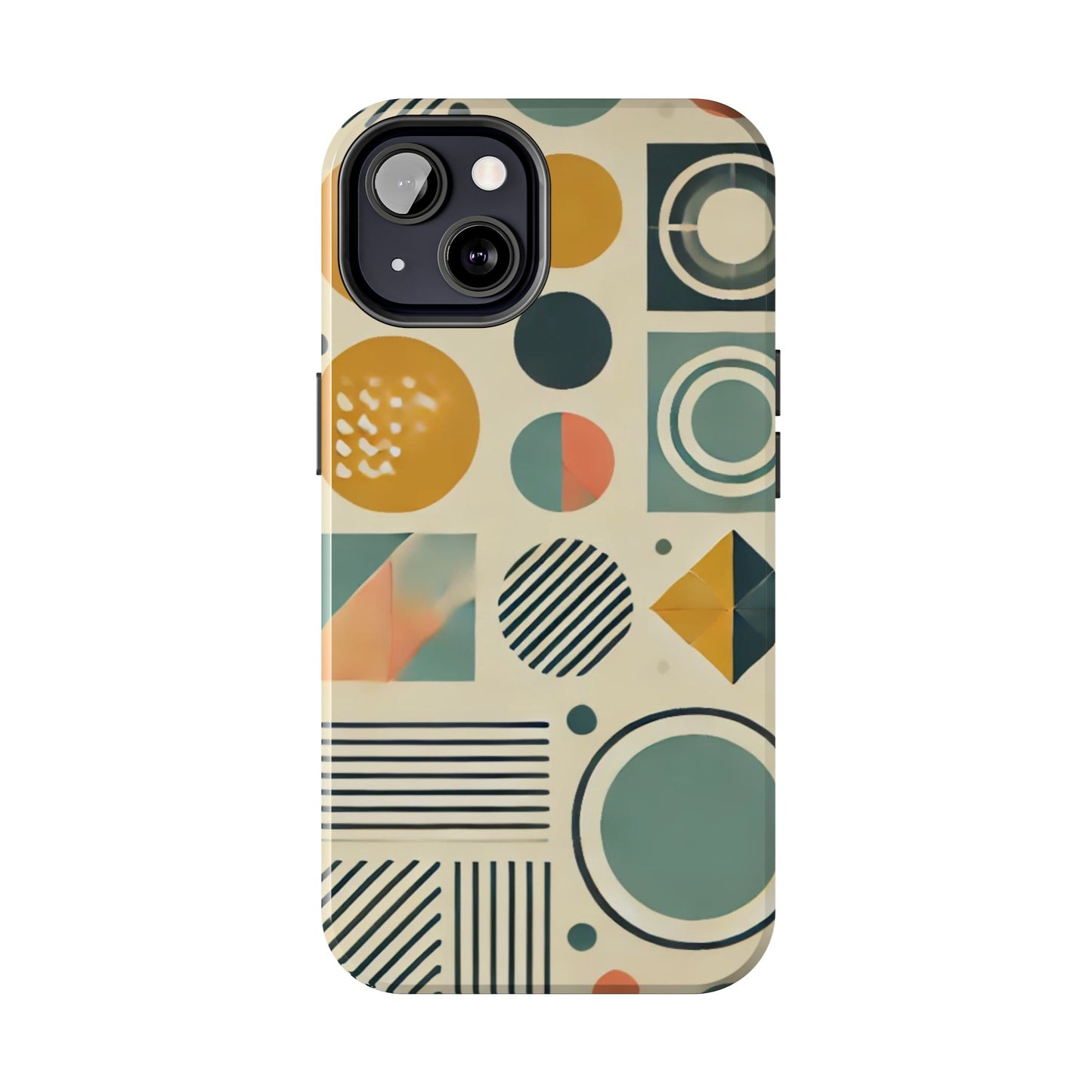 🔵 Geometric Pattern Phone Case | Stylish & Durable iPhone Cover 📱