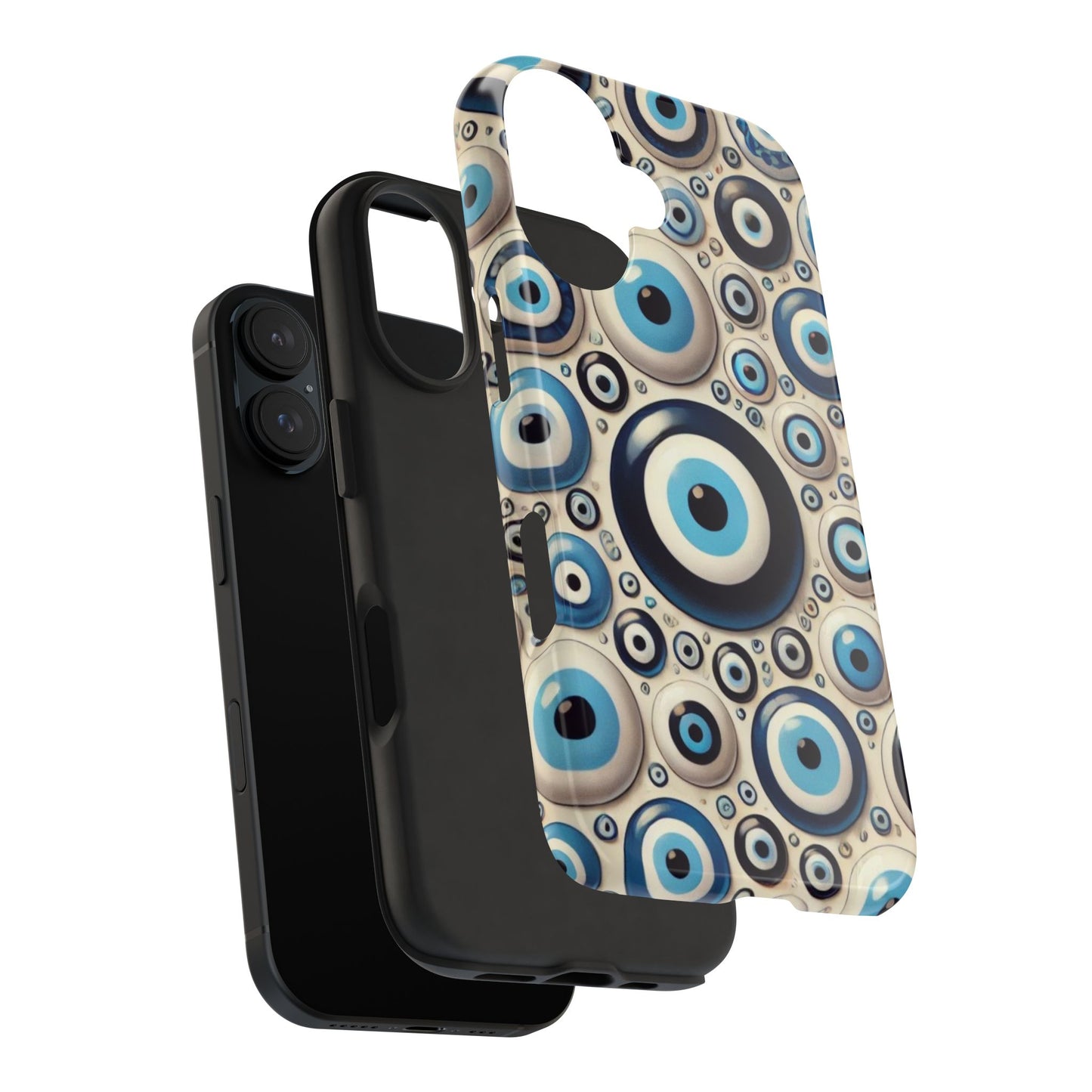 Evil Eye iPhone Case 🧿 | Protective and Stylish Design, Shockproof for iPhone 16 to 12 Pro Max 📱