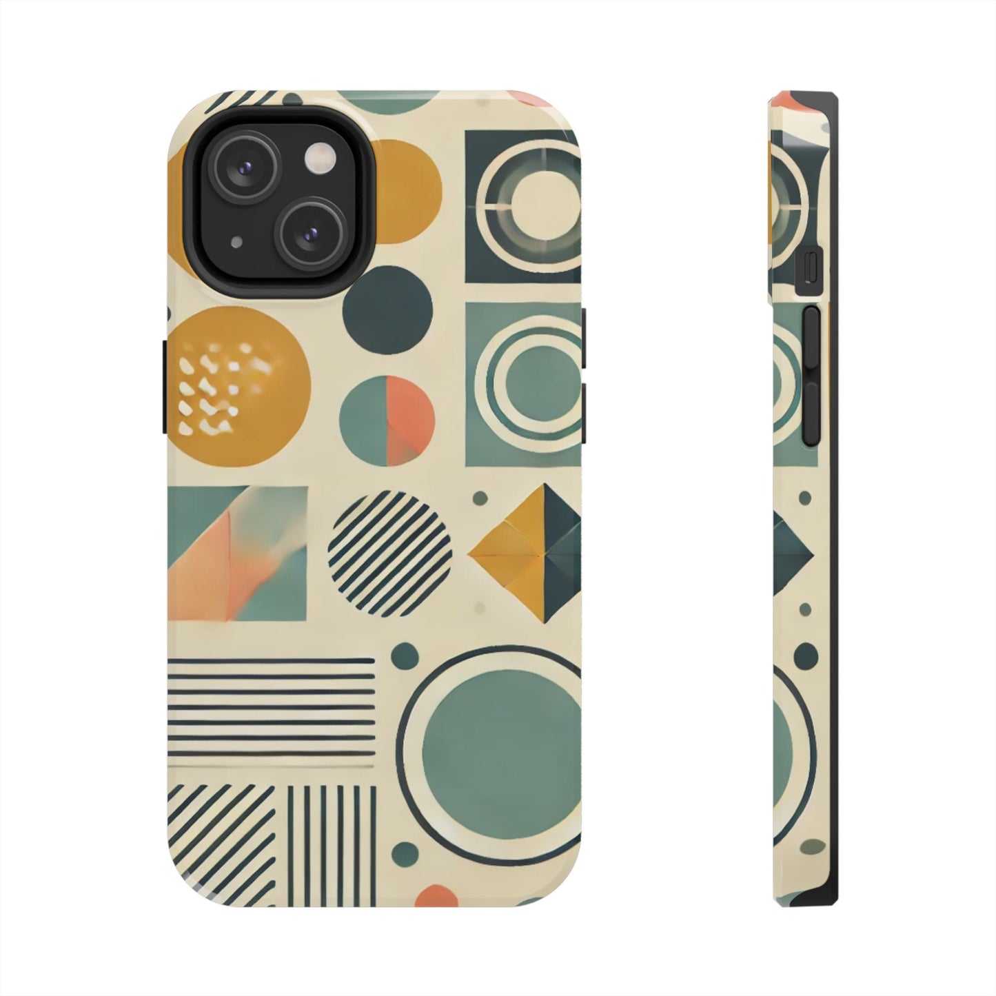 🔵 Geometric Pattern Phone Case | Stylish & Durable iPhone Cover 📱