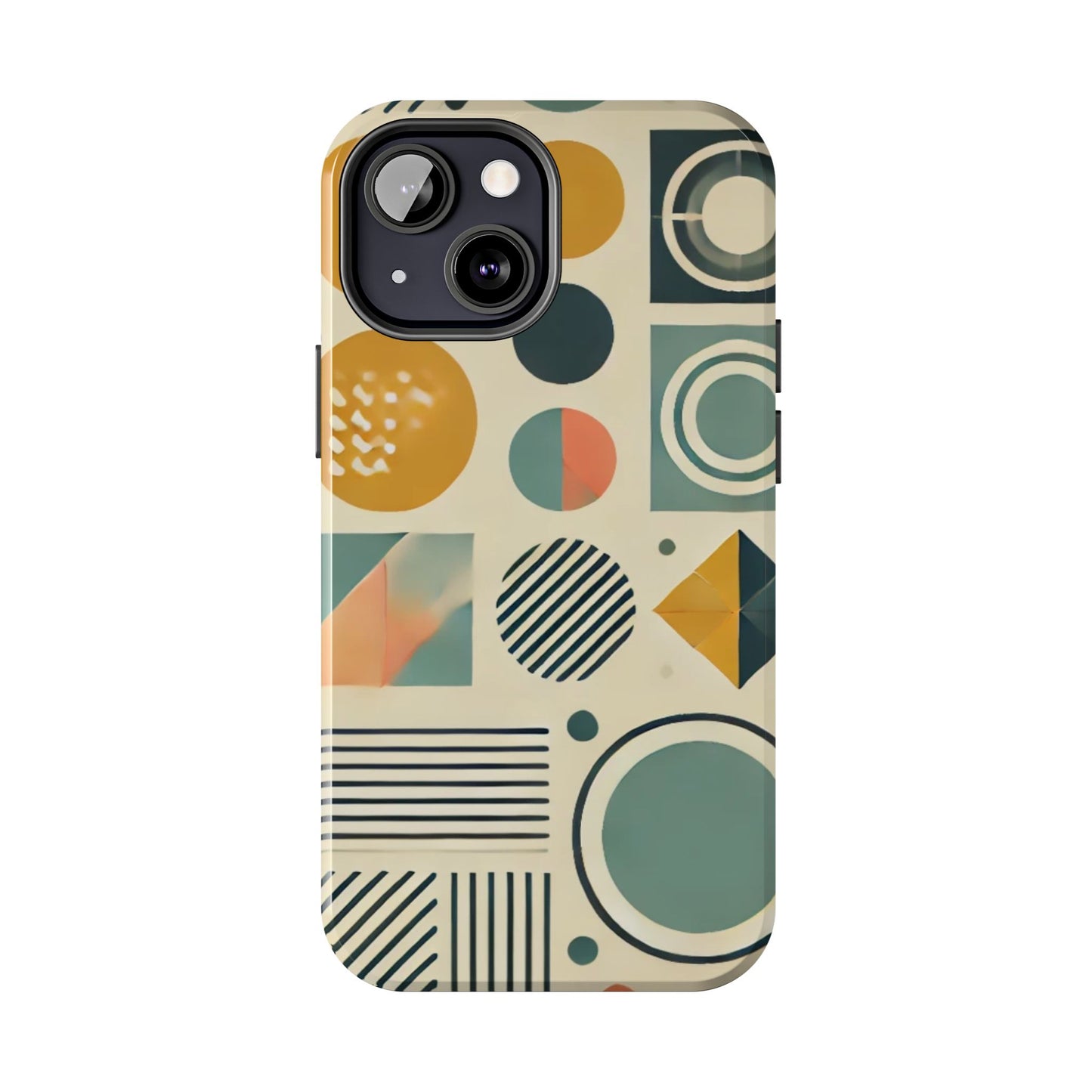 🔵 Geometric Pattern Phone Case | Stylish & Durable iPhone Cover 📱