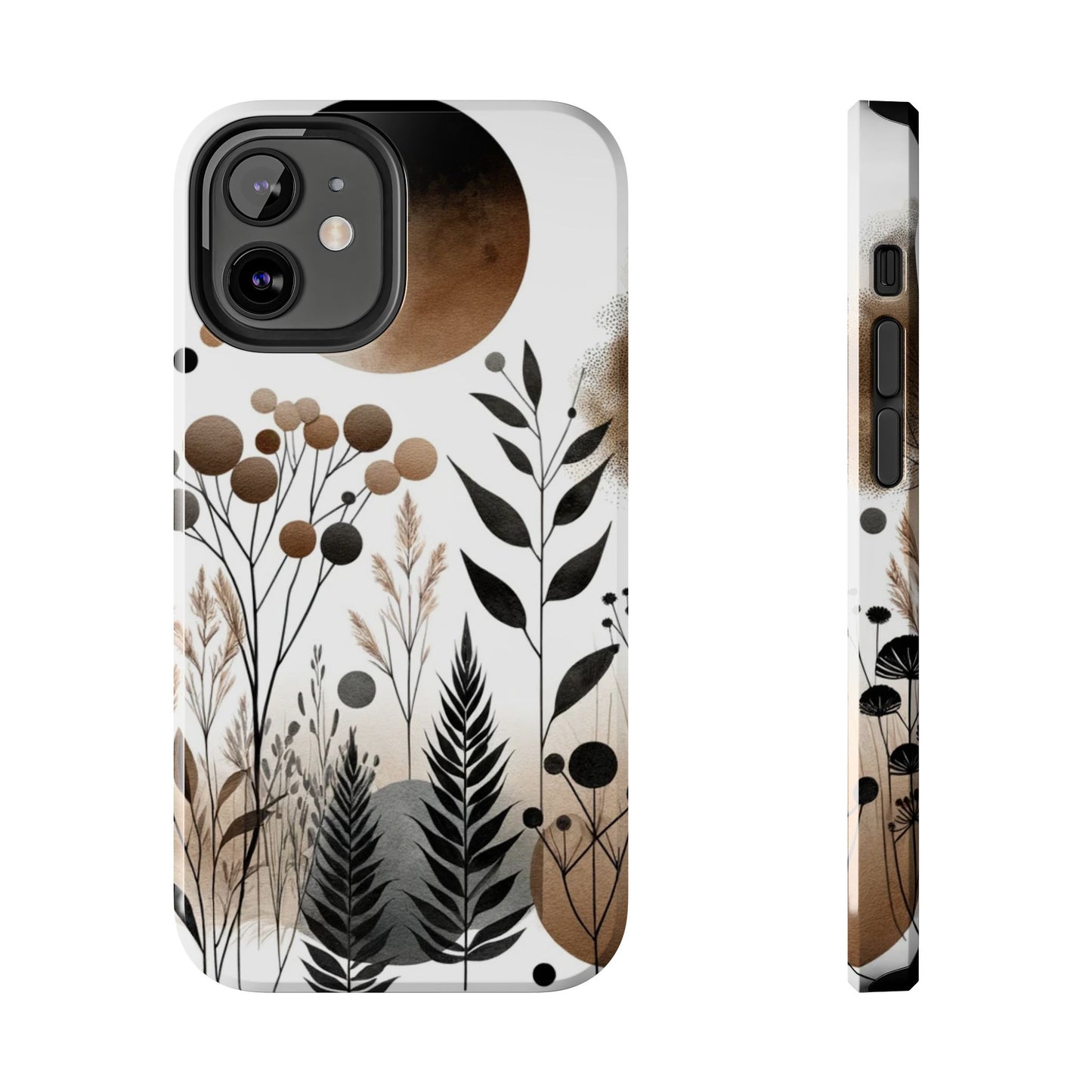 Nature-Inspired iPhone Case 🌿 | Minimalist Watercolor Design, Shockproof Protection for iPhone 16 to 12 Pro Max 📱