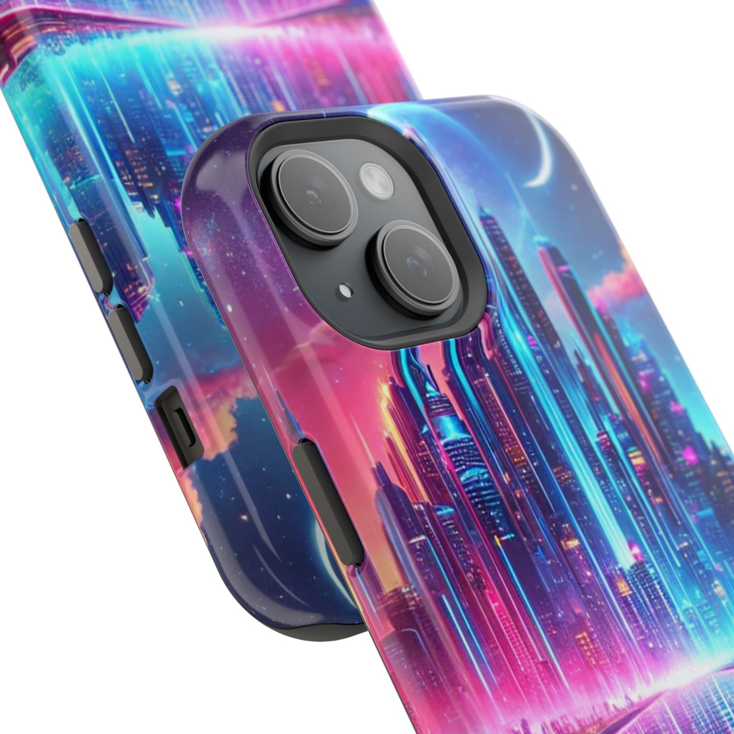 🔥 Neon Cyberpunk Phone Case 🌌 | MagSafe® Ready 📱 iPhone 16 to 13!