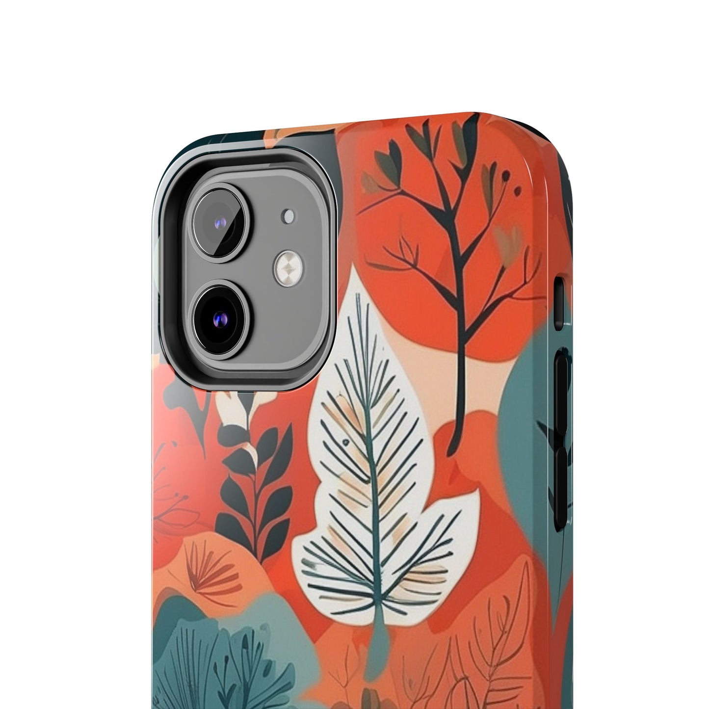 Autumn Leaf iPhone Case 🍁 | Warm Botanical Design, Shockproof Protection for iPhone 16 to 12 Pro Max 📱