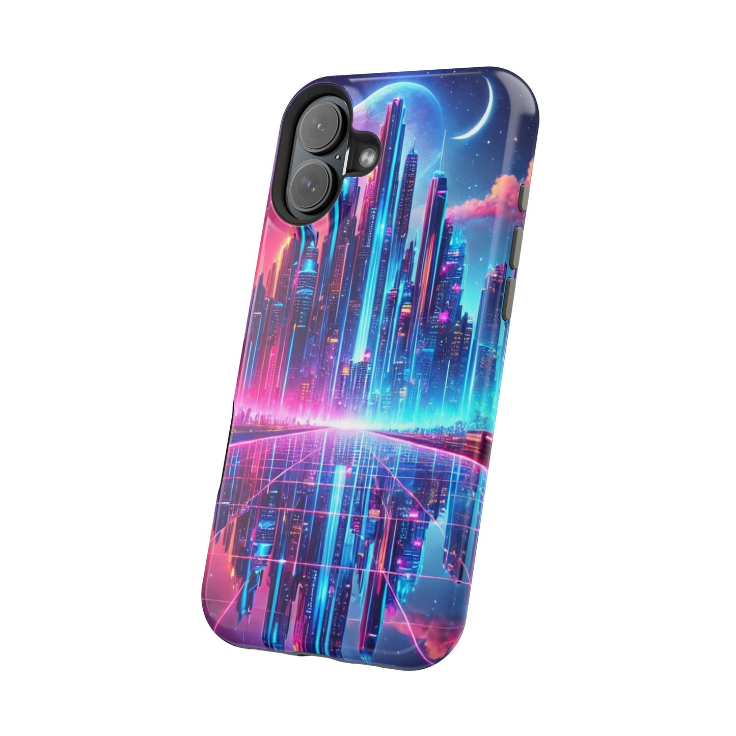 🔥 Neon Cyberpunk Phone Case 🌌 | MagSafe® Ready 📱 iPhone 16 to 13!