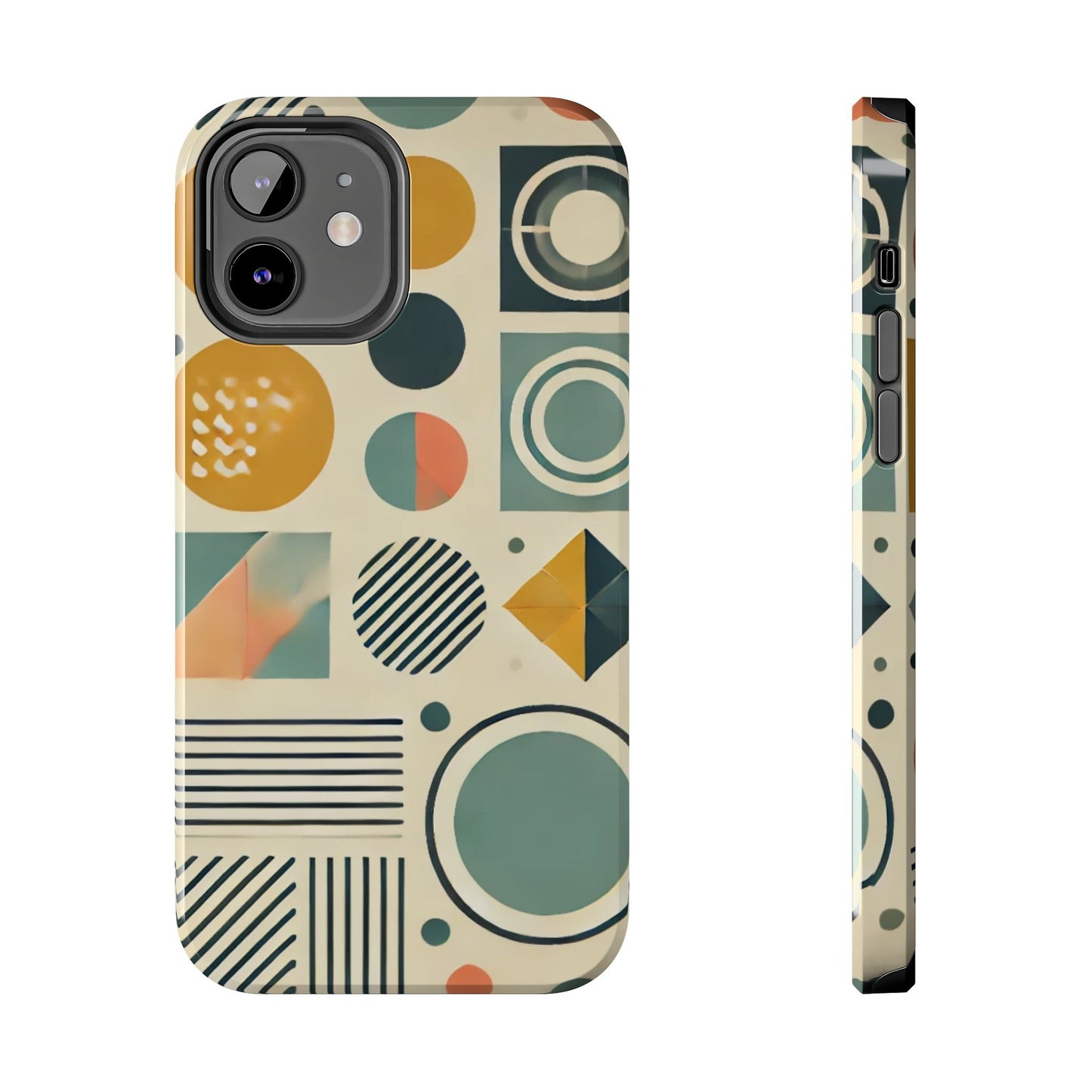 🔵 Geometric Pattern Phone Case | Stylish & Durable iPhone Cover 📱