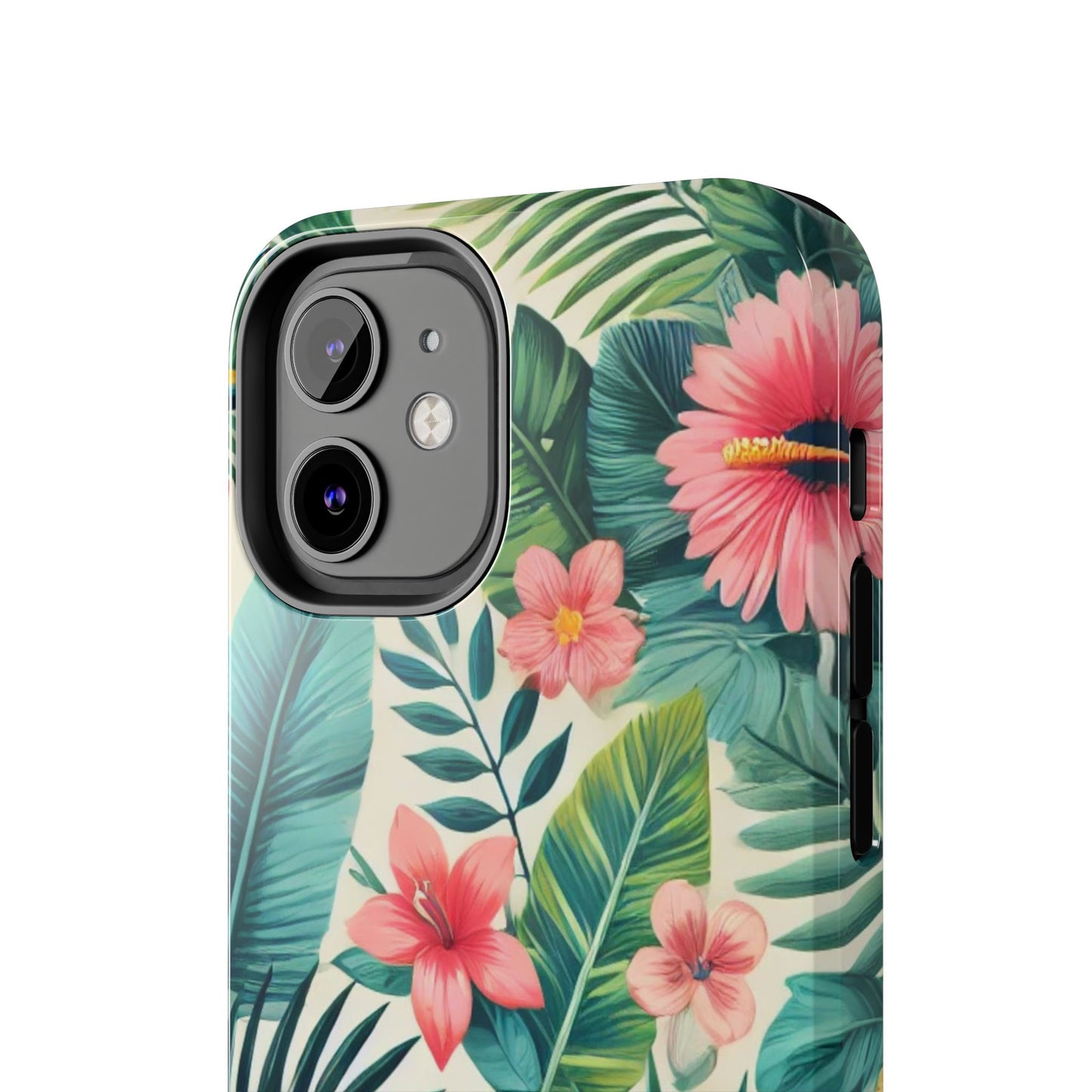 Tropical Paradise iPhone Case 🌺 | Vibrant Jungle Design, Shockproof Protection for iPhone 16 to 12 Pro Max