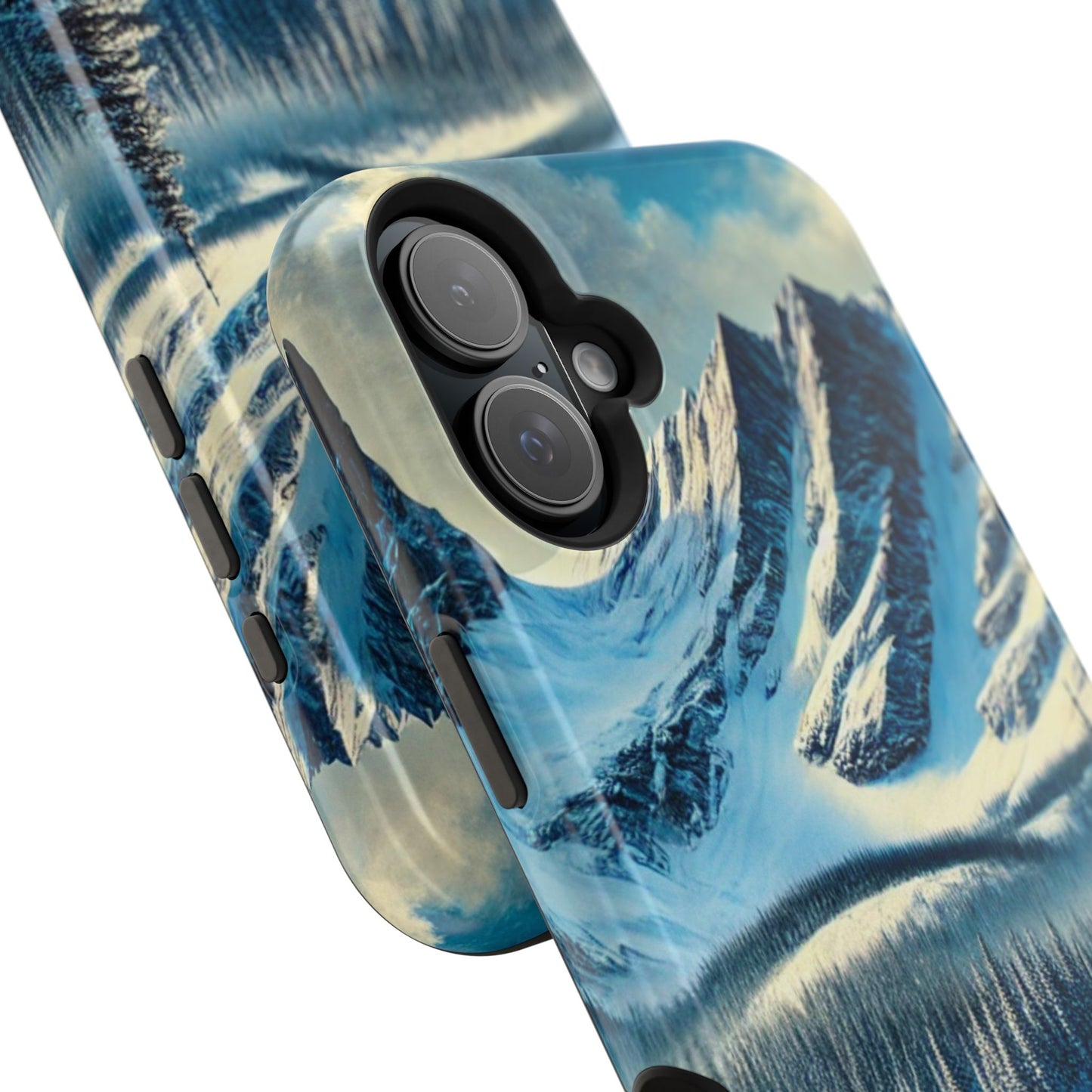 📱 Snowy Mountain Landscape Phone Case – MagSafe® Compatible 🌨️❄️