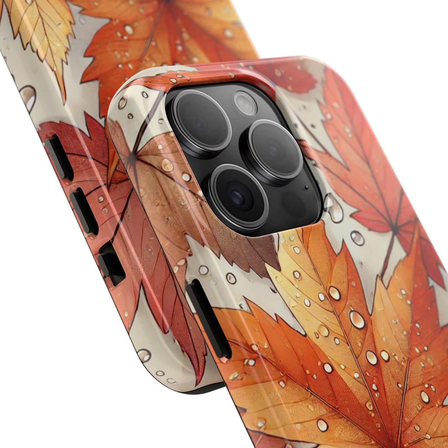 Autumn Leaves iPhone Case 🍁 | Fall-Inspired Design, Shockproof Protection for iPhone 16 to 12 Pro Max 📱