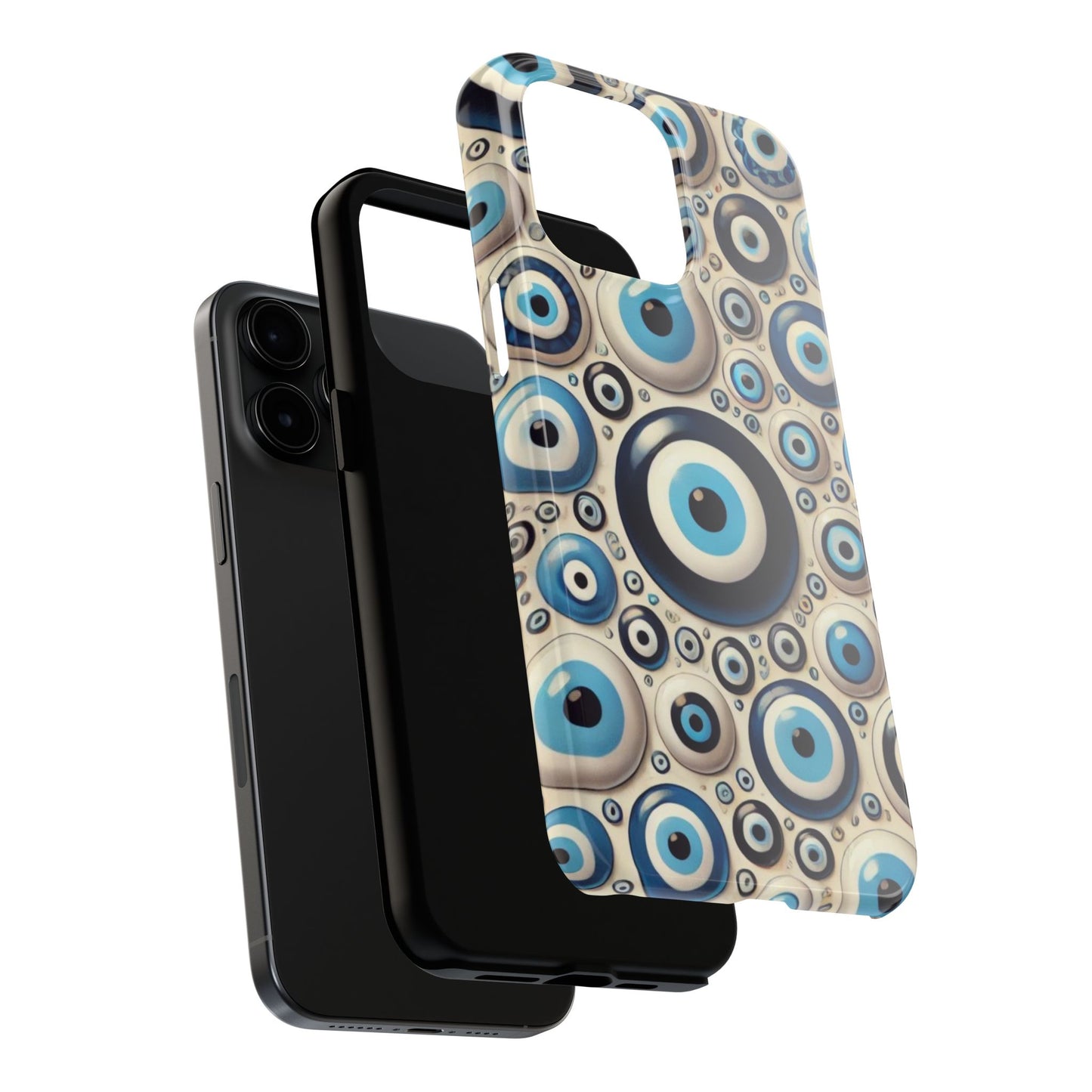 Evil Eye iPhone Case 🧿 | Protective and Stylish Design, Shockproof for iPhone 16 to 12 Pro Max 📱